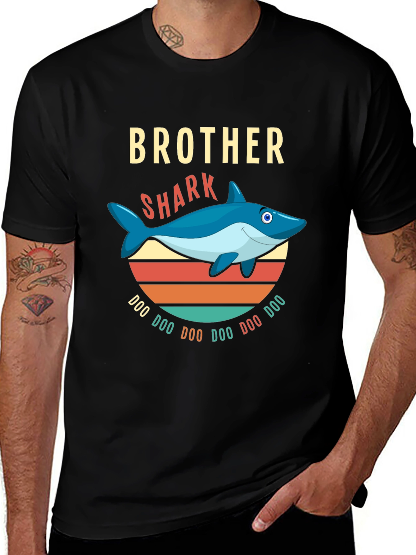Variant 13 of Brother Shark T-Shirt: Doo Doo Doo!