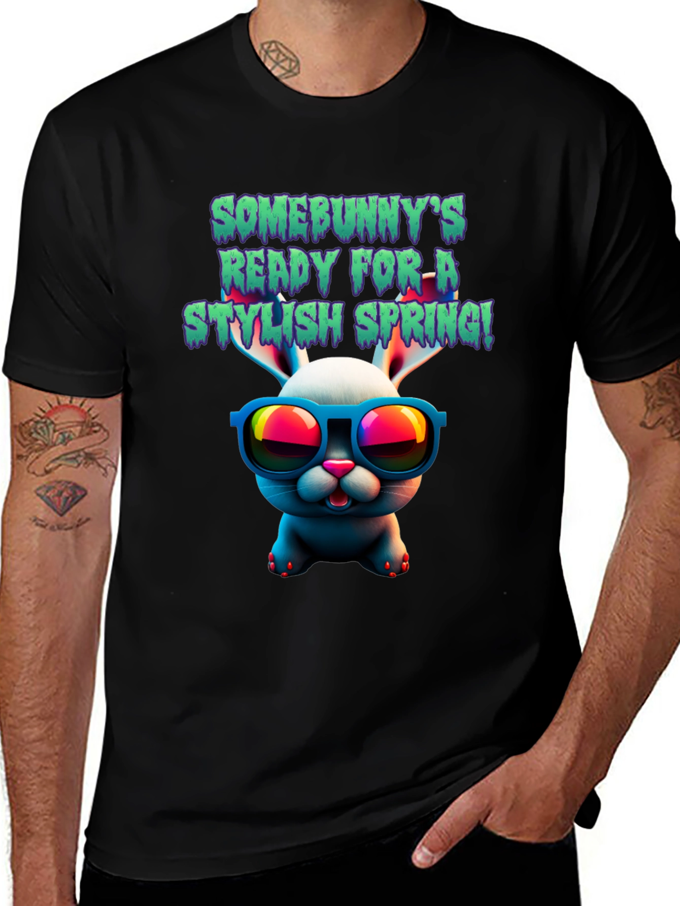 Variant 14 of Stylish Spring Bunny T-Shirt