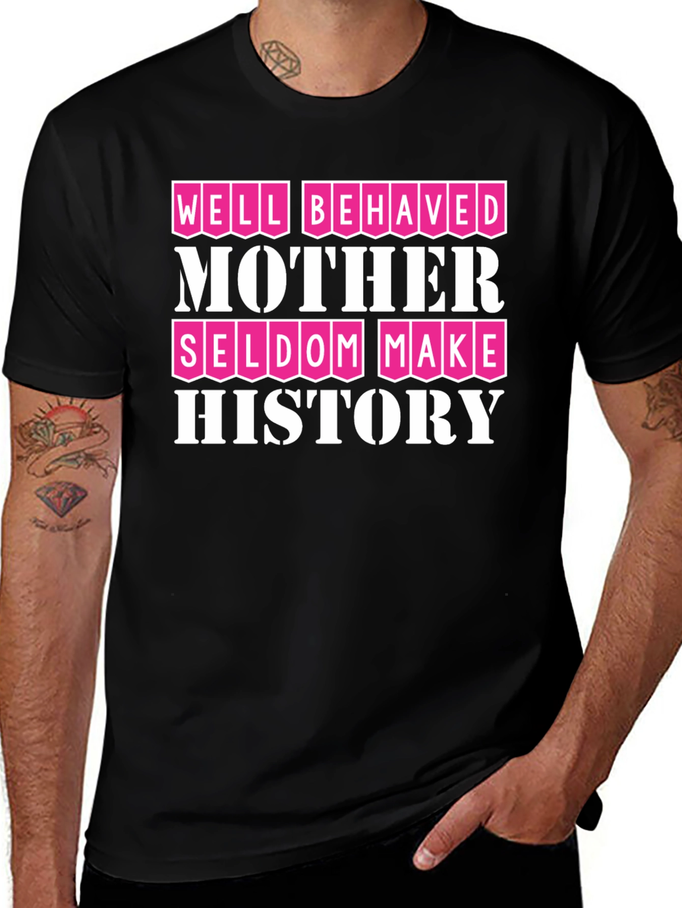 Variant 5 of Well Behaved Mother History T-Shirt