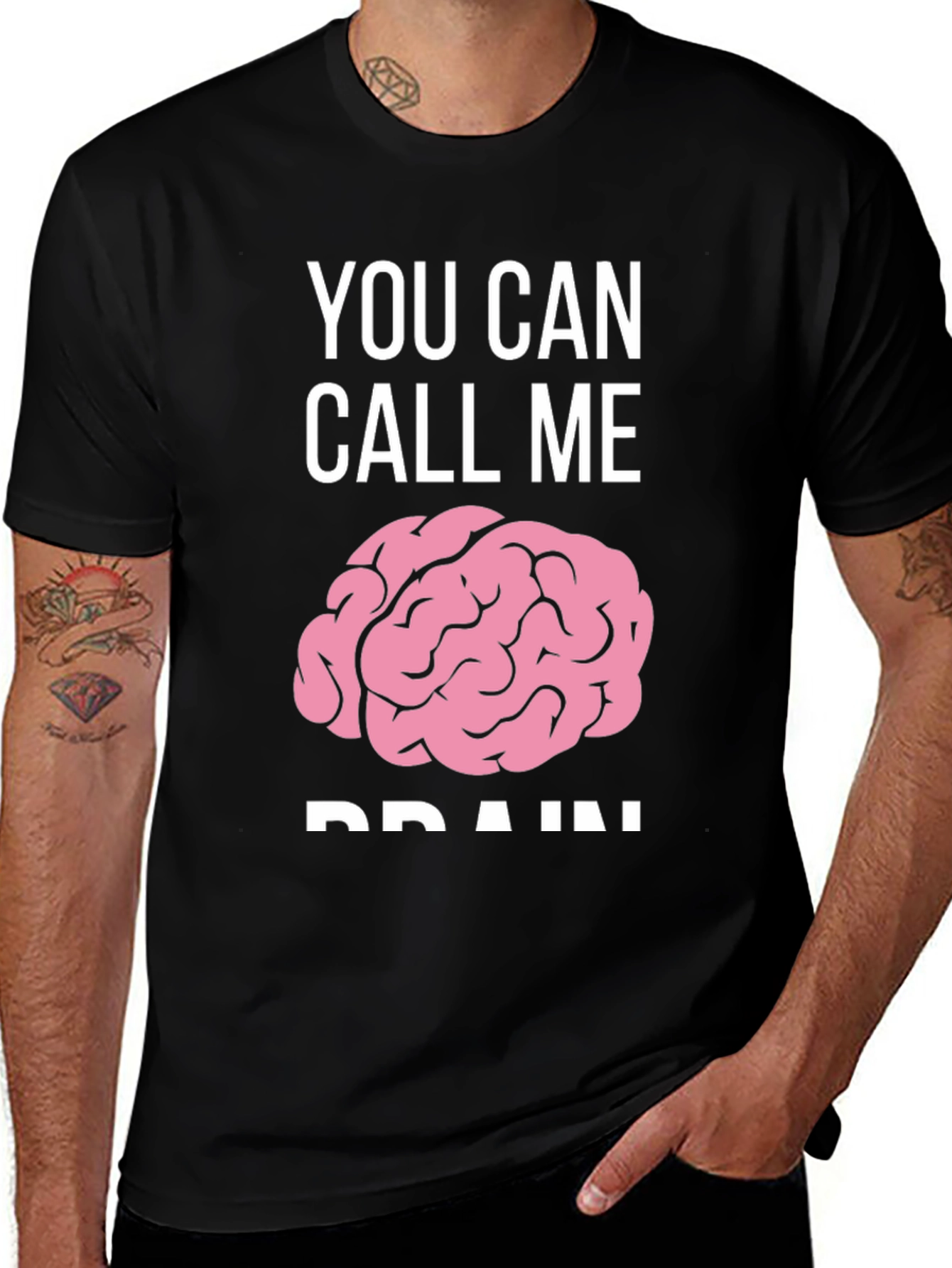 Variant 7 of You Can Call Me Brain T-Shirt - Funny Graphic Tee