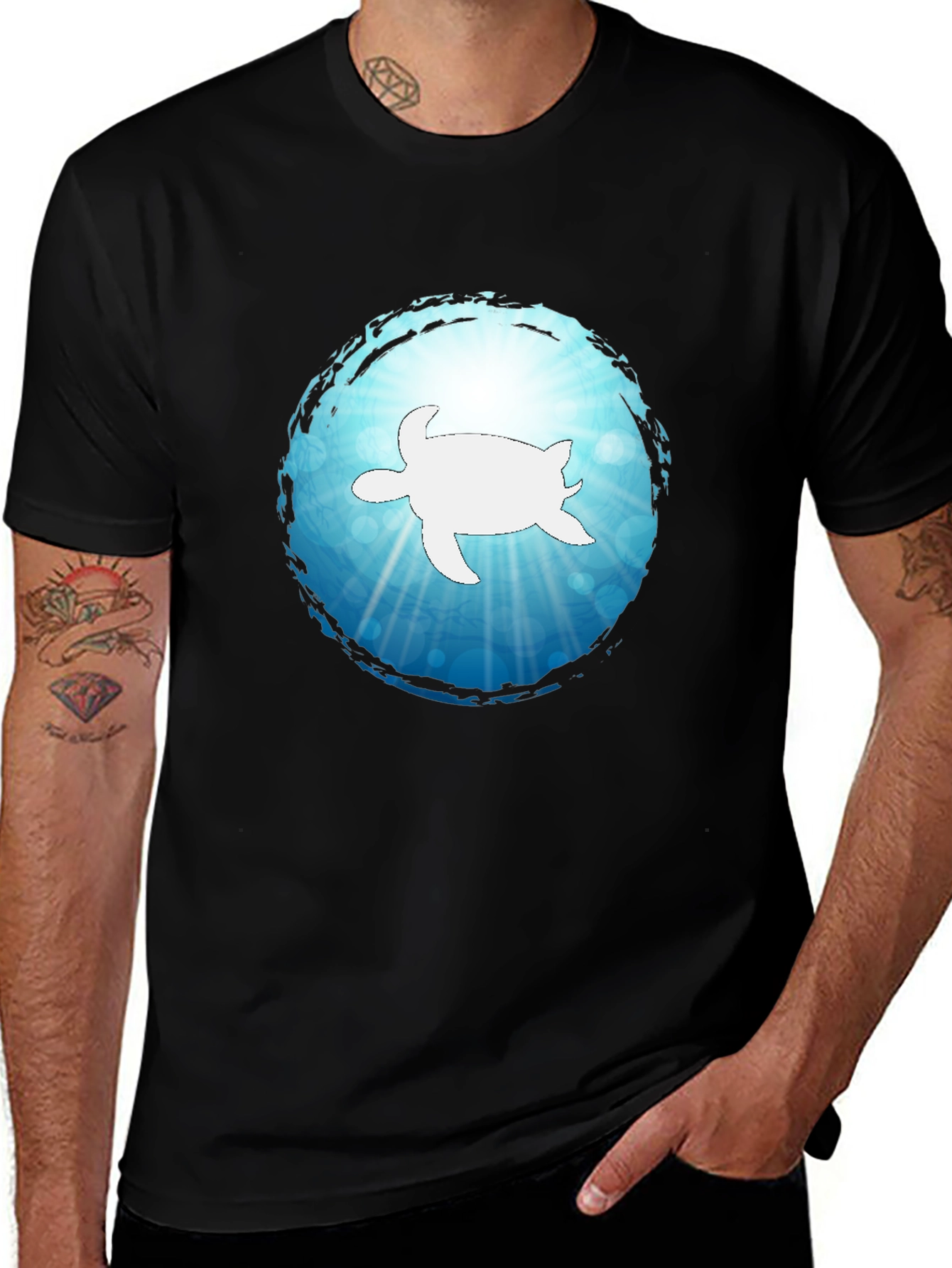 Variant 25 of Sea Turtle Graphic T-Shirt - Coastal Style