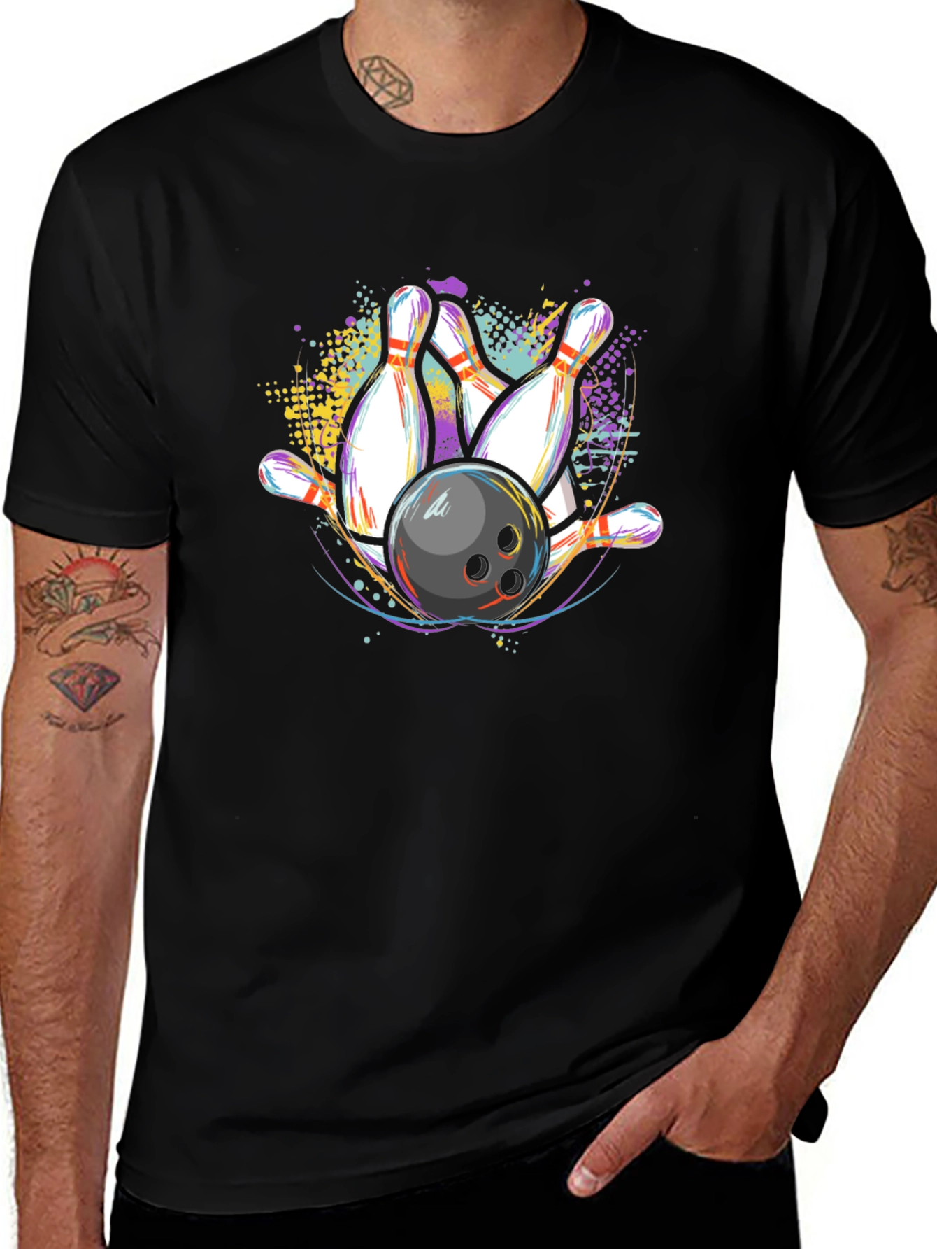 Variant 12 of Bowling Strike Graphic T-Shirt
