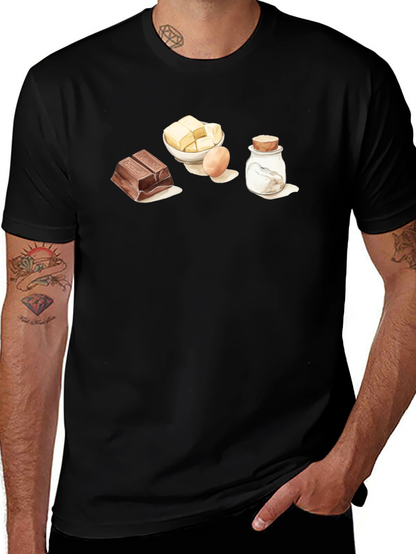 Variant 16 of Baker's Ingredient Graphic T-Shirt