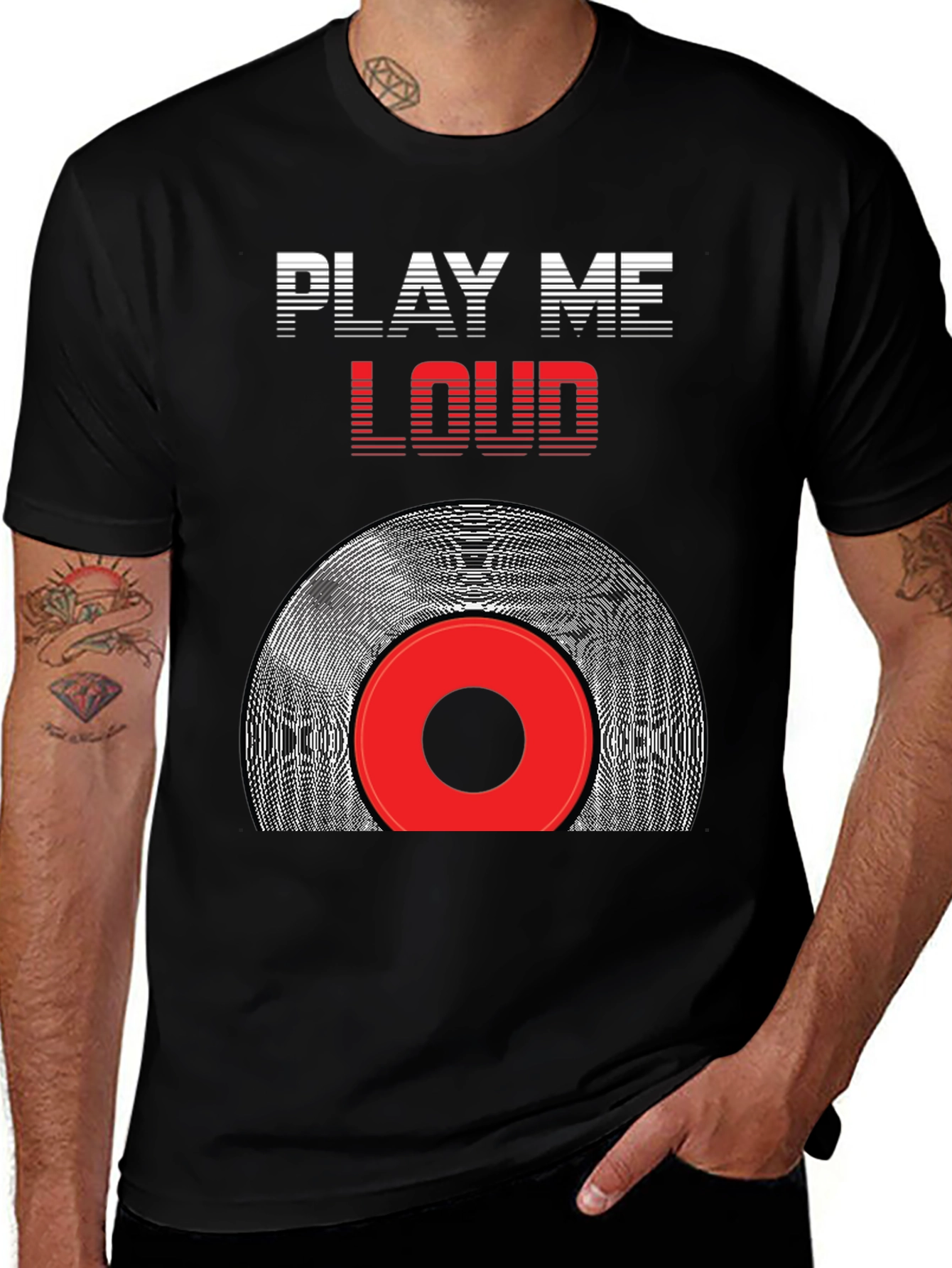 Variant 17 of Play Me Loud Graphic Tee - Music Lover T-Shirt