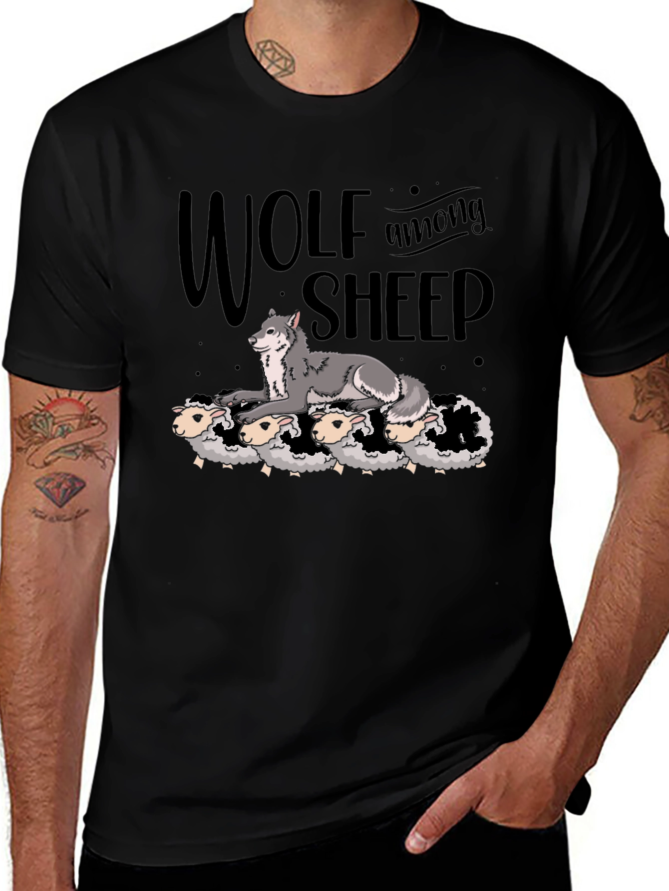 Variant 28 of Wolf Among Sheep Graphic Tee
