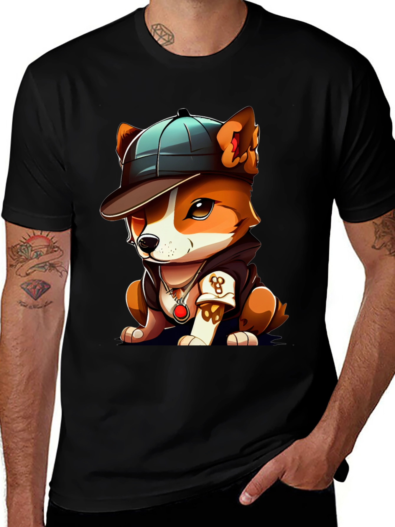 Variant 24 of Cartoon Dog T-Shirt