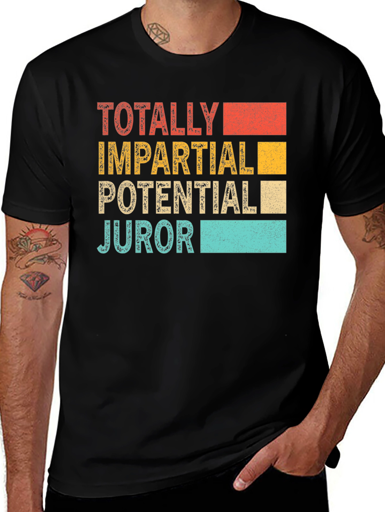 Variant 13 of Totally Impartial Potential Juror T-Shirt