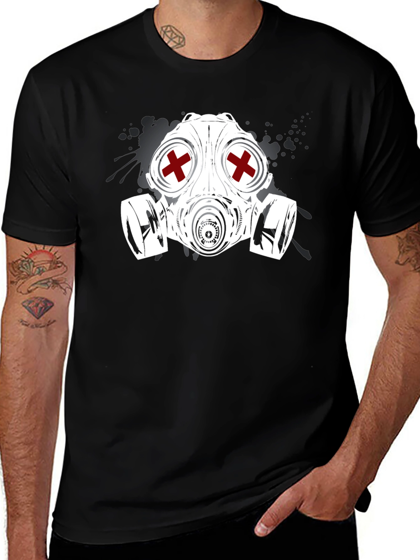 Variant 13 of Gas Mask Graphic T-Shirt - Edgy Streetwear