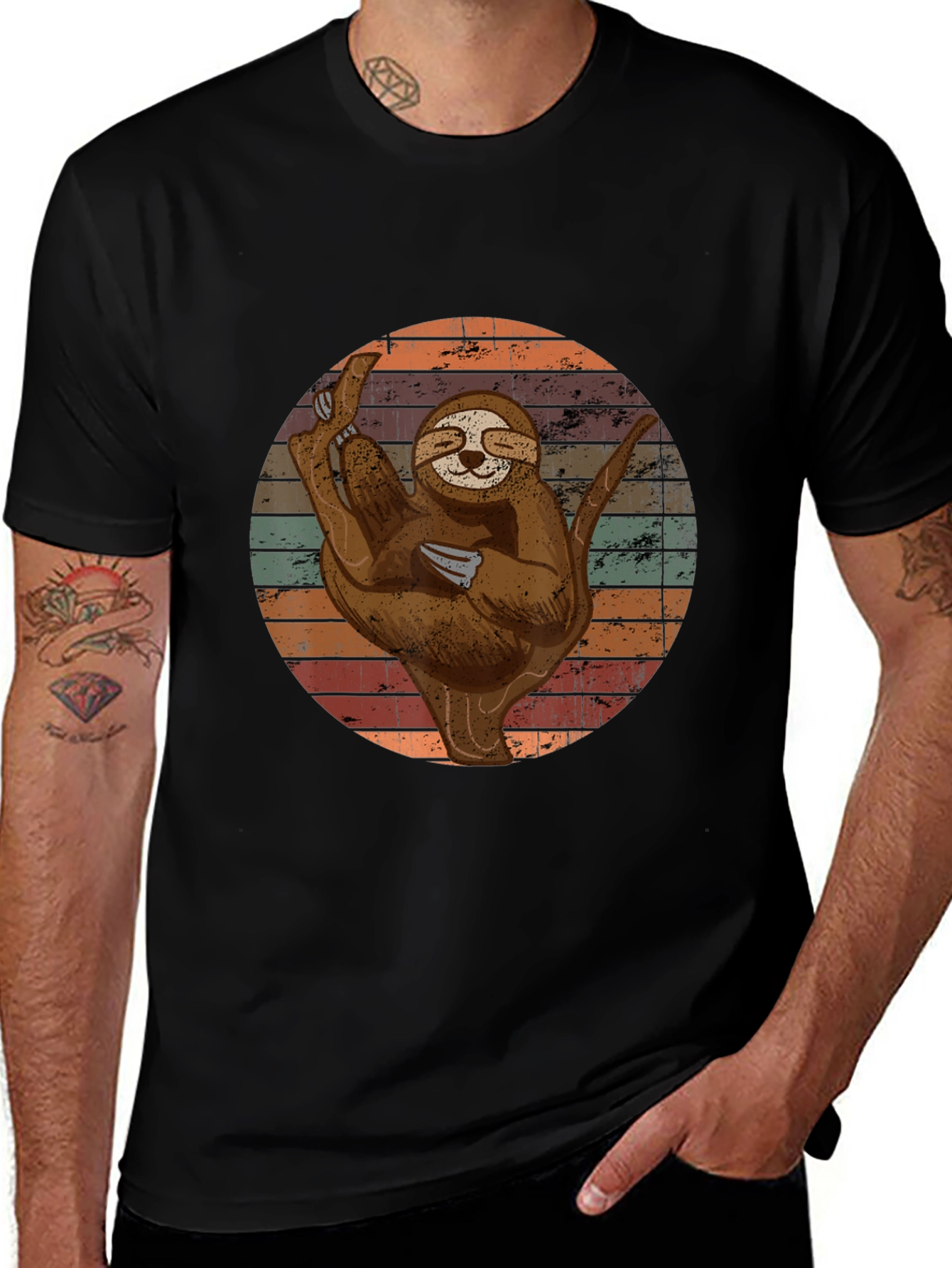 Variant 13 of Sloth Yoga T-Shirt - Relaxed Fit