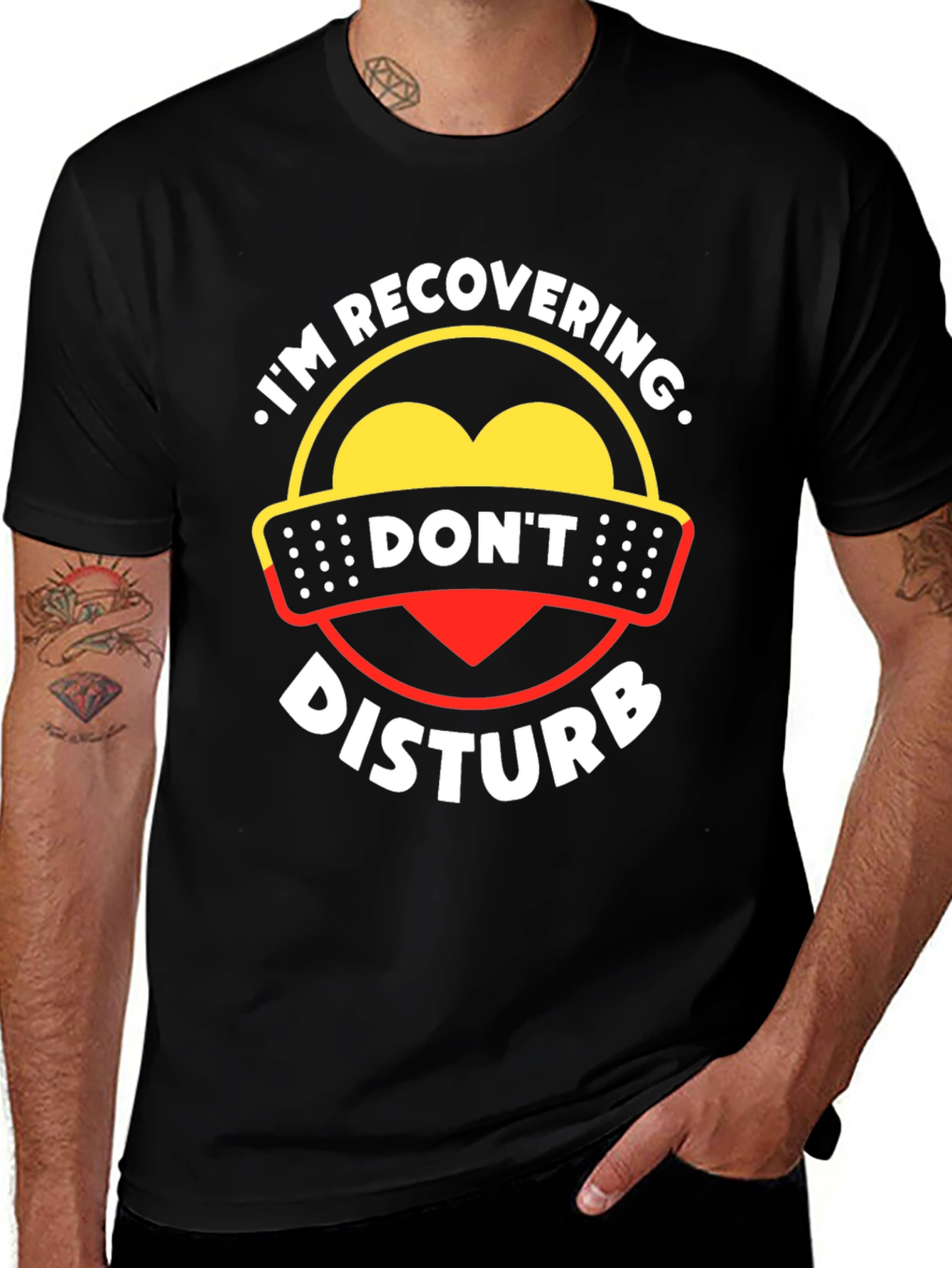 Variant 12 of Recovering Heart T-Shirt - Don't Disturb Funny Graphic Tee