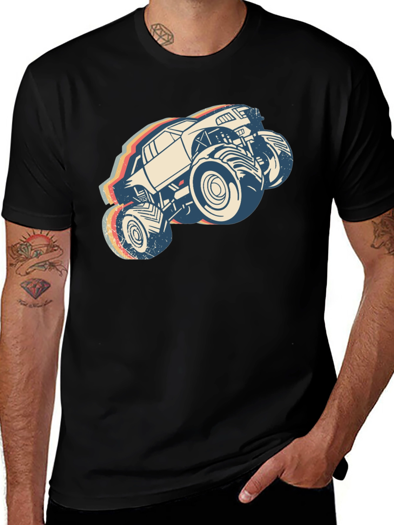 Variant 26 of Vintage Monster Truck Graphic T-Shirt
