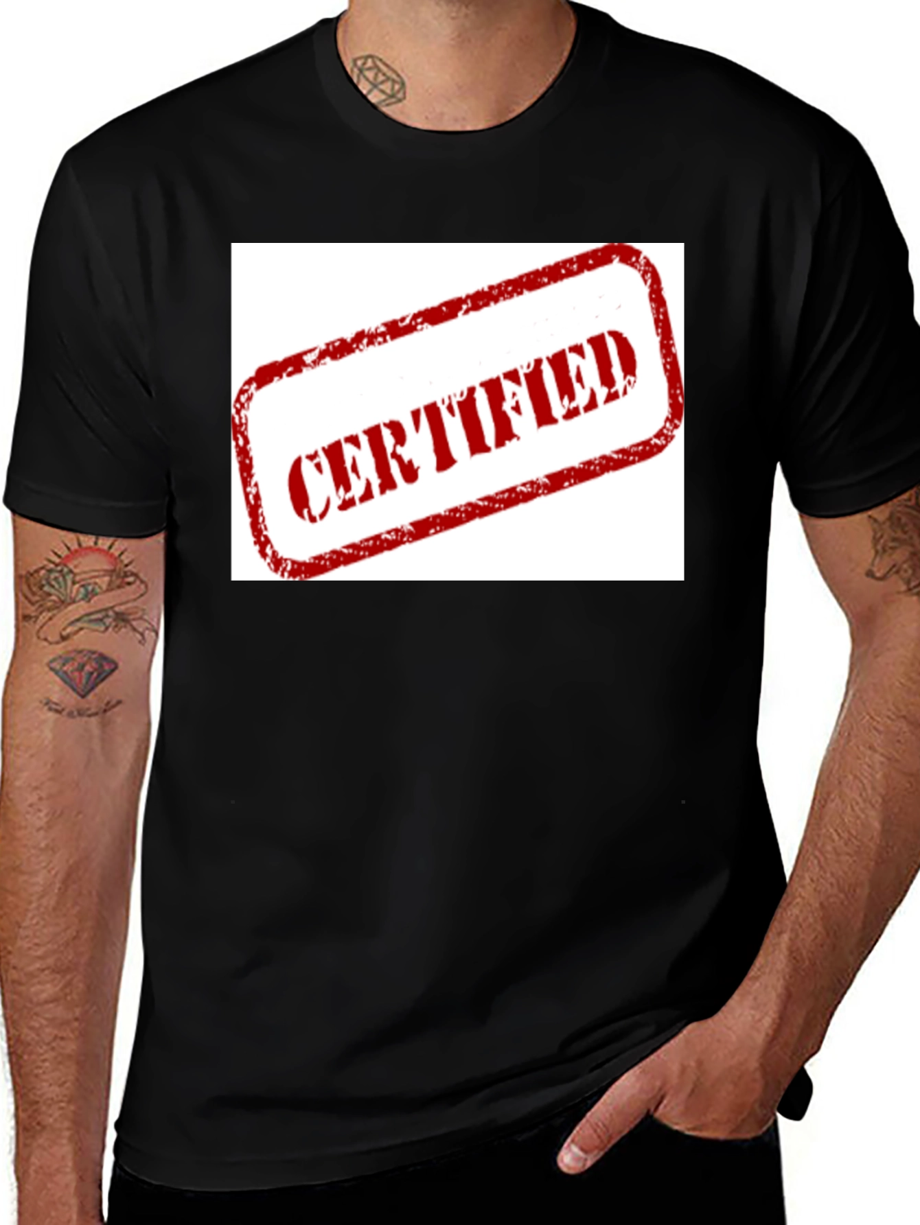 Variant 2 of Certified Black T-Shirt