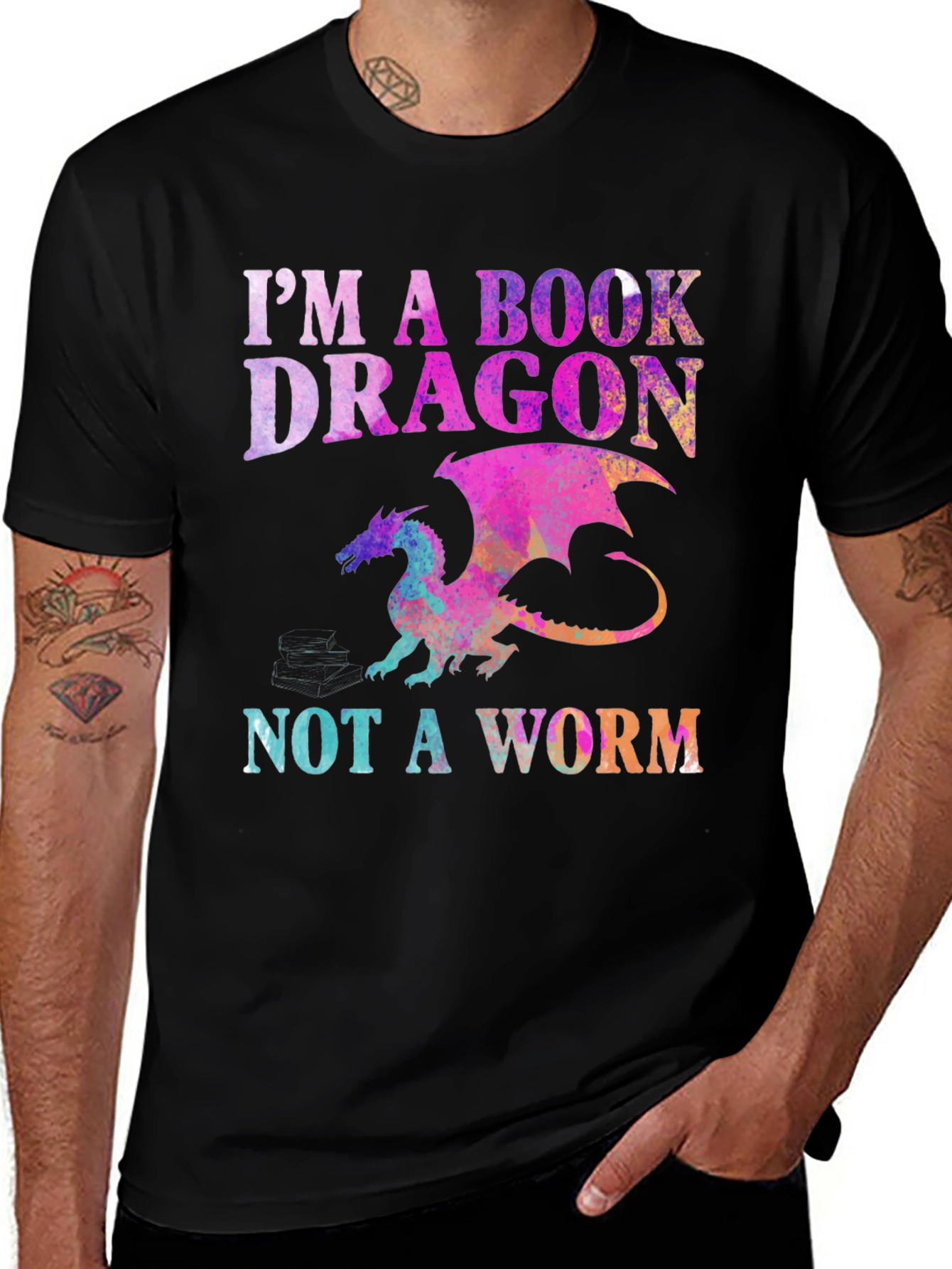 Variant 6 of I'm a Book Dragon T-Shirt