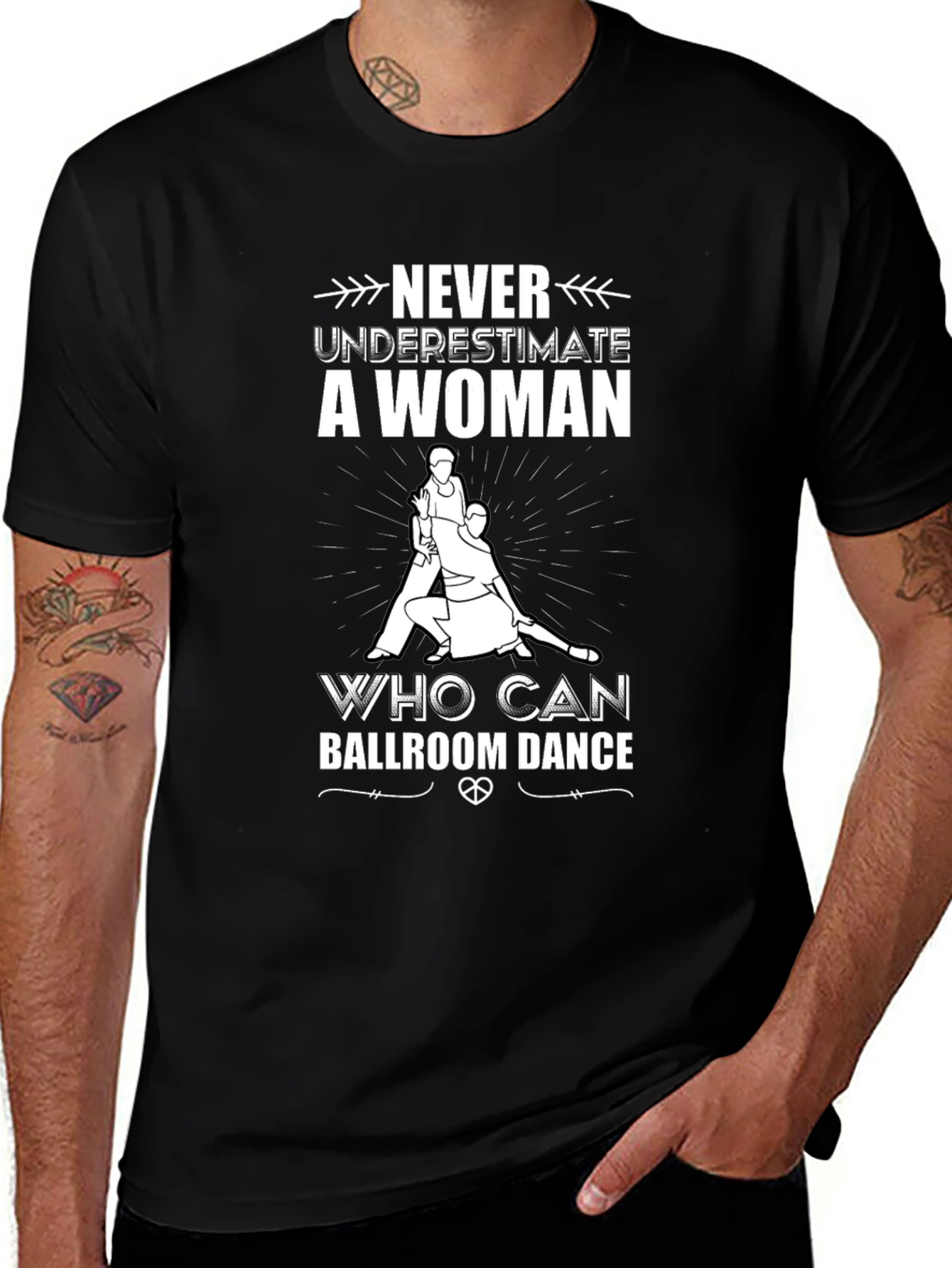 Ballroom Dance Woman's T-Shirt - Never Underestimate!