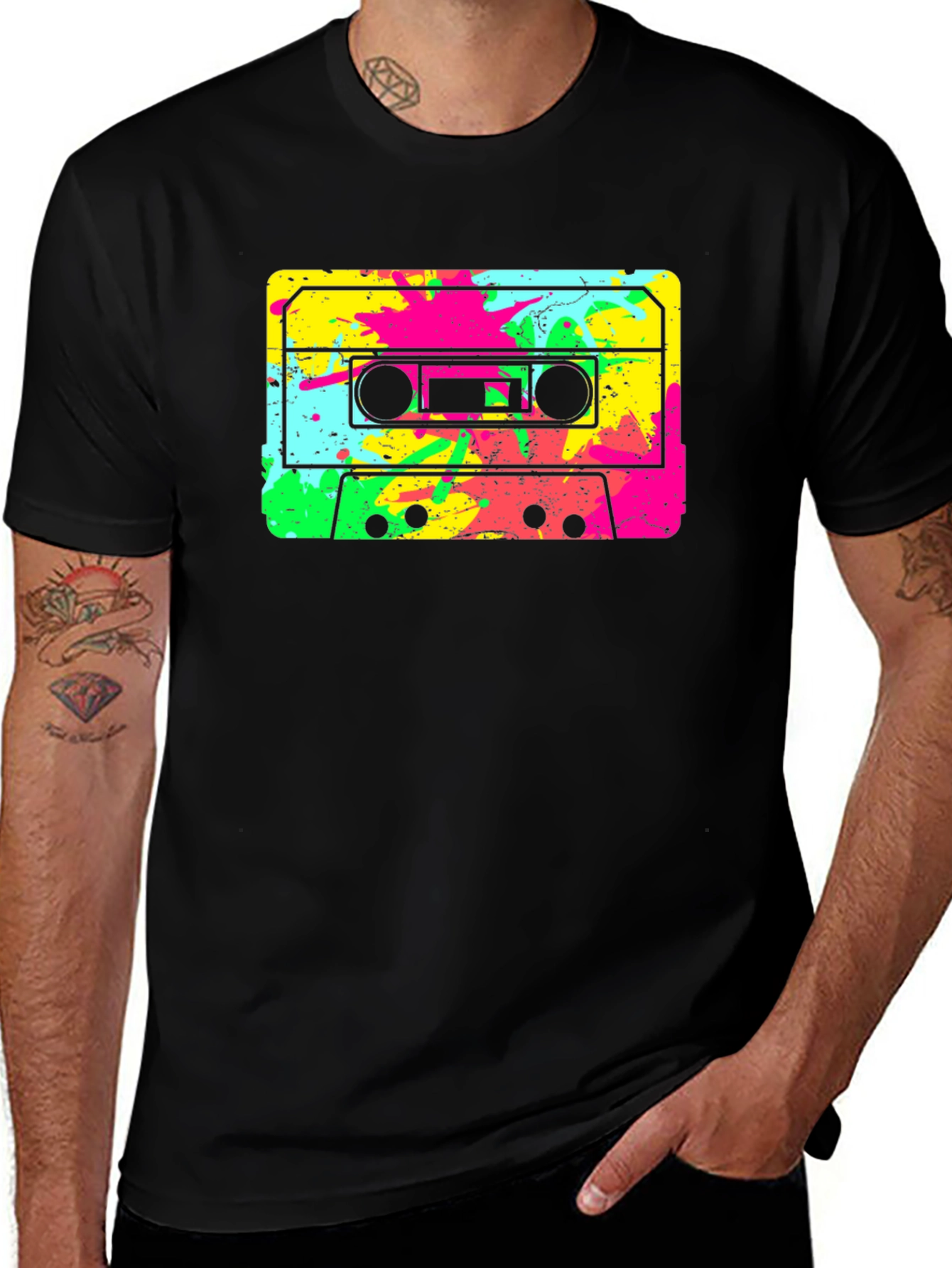 Variant 9 of Retro Cassette Tape Graphic T-Shirt