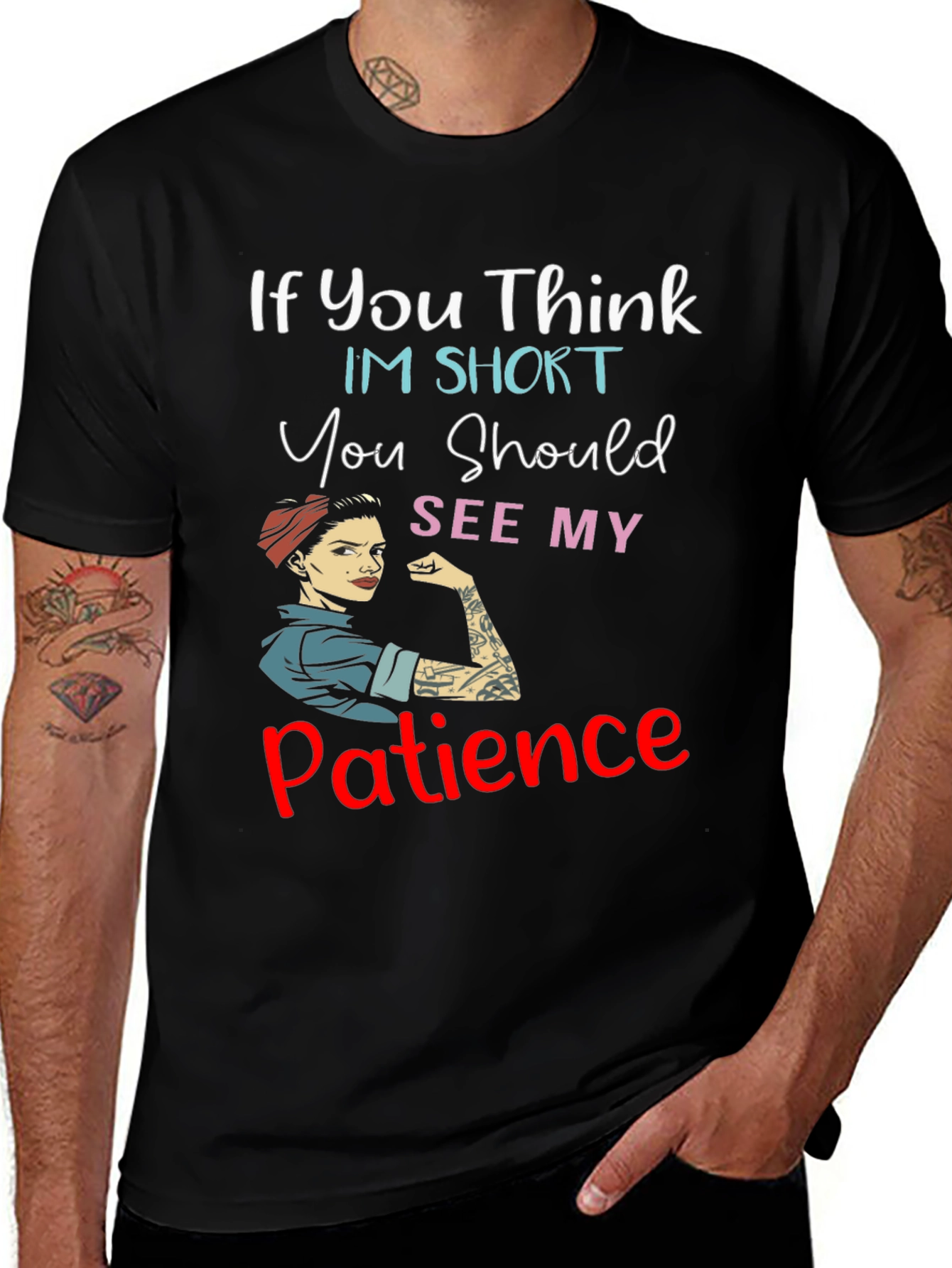 Variant 15 of Funny Graphic Tee: My Patience T-Shirt