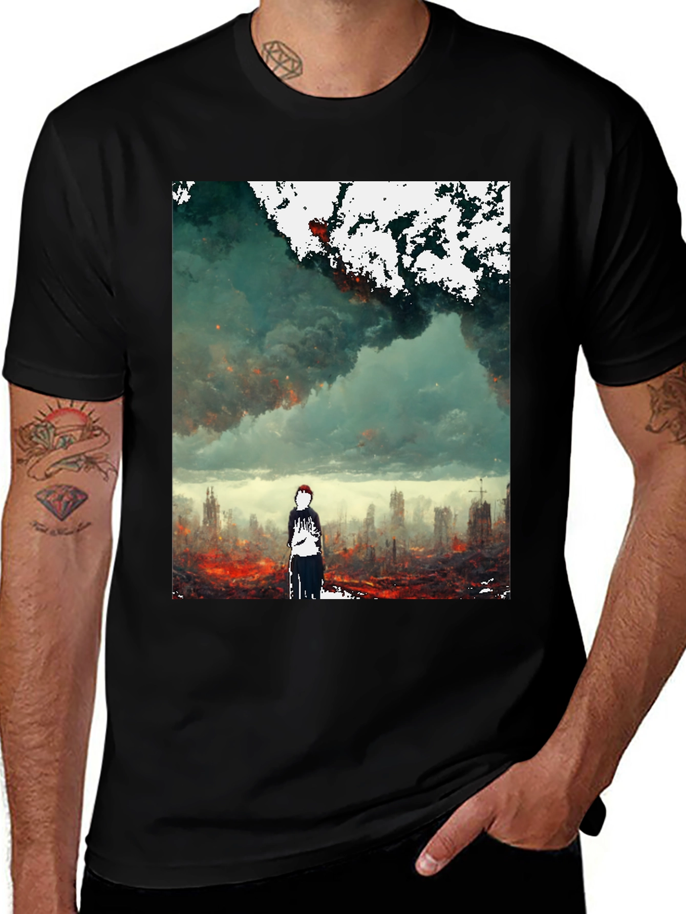 Variant 22 of Post-Apocalyptic Graphic T-Shirt - Premium Cotton
