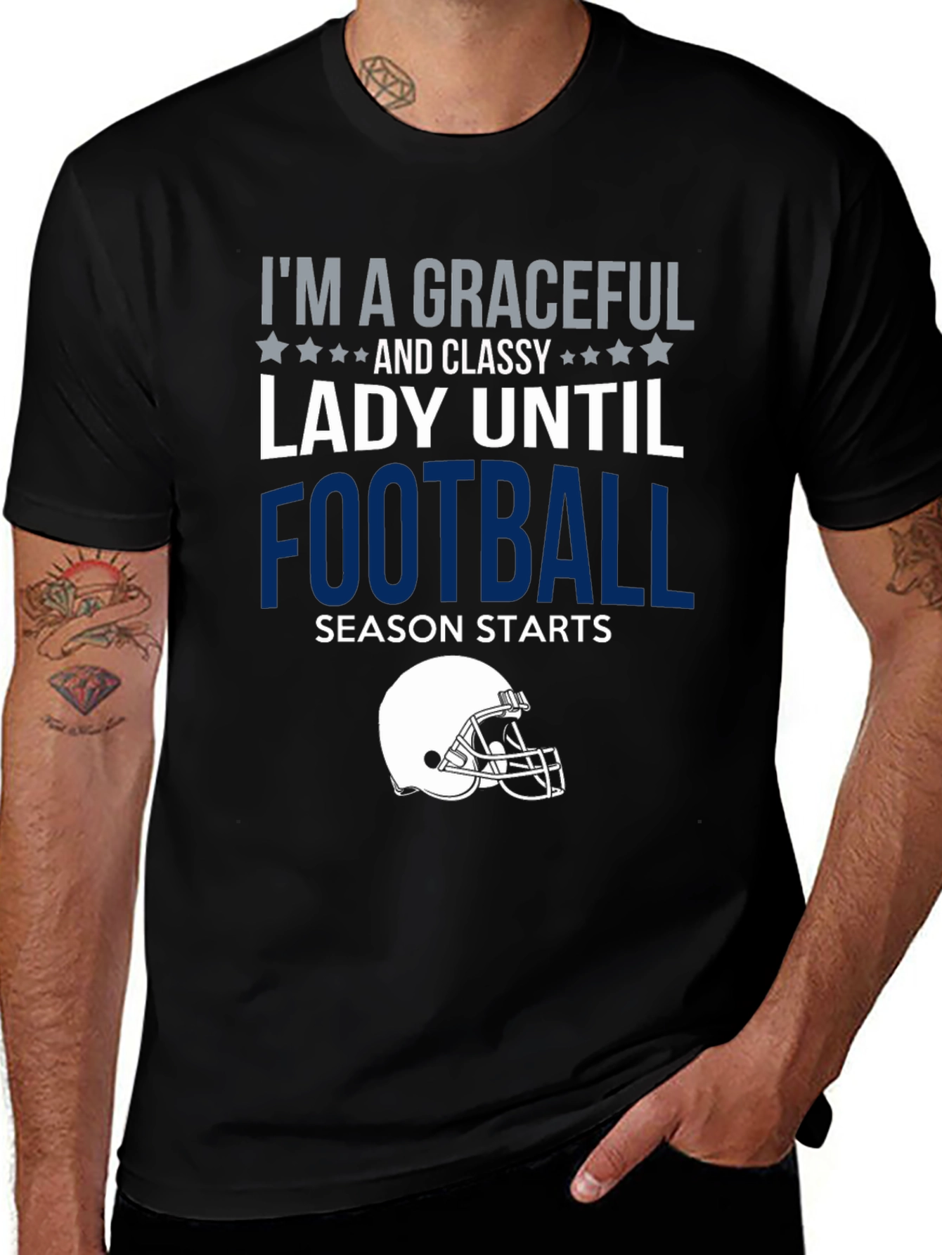 Variant 21 of Graceful Lady Football Season T-Shirt