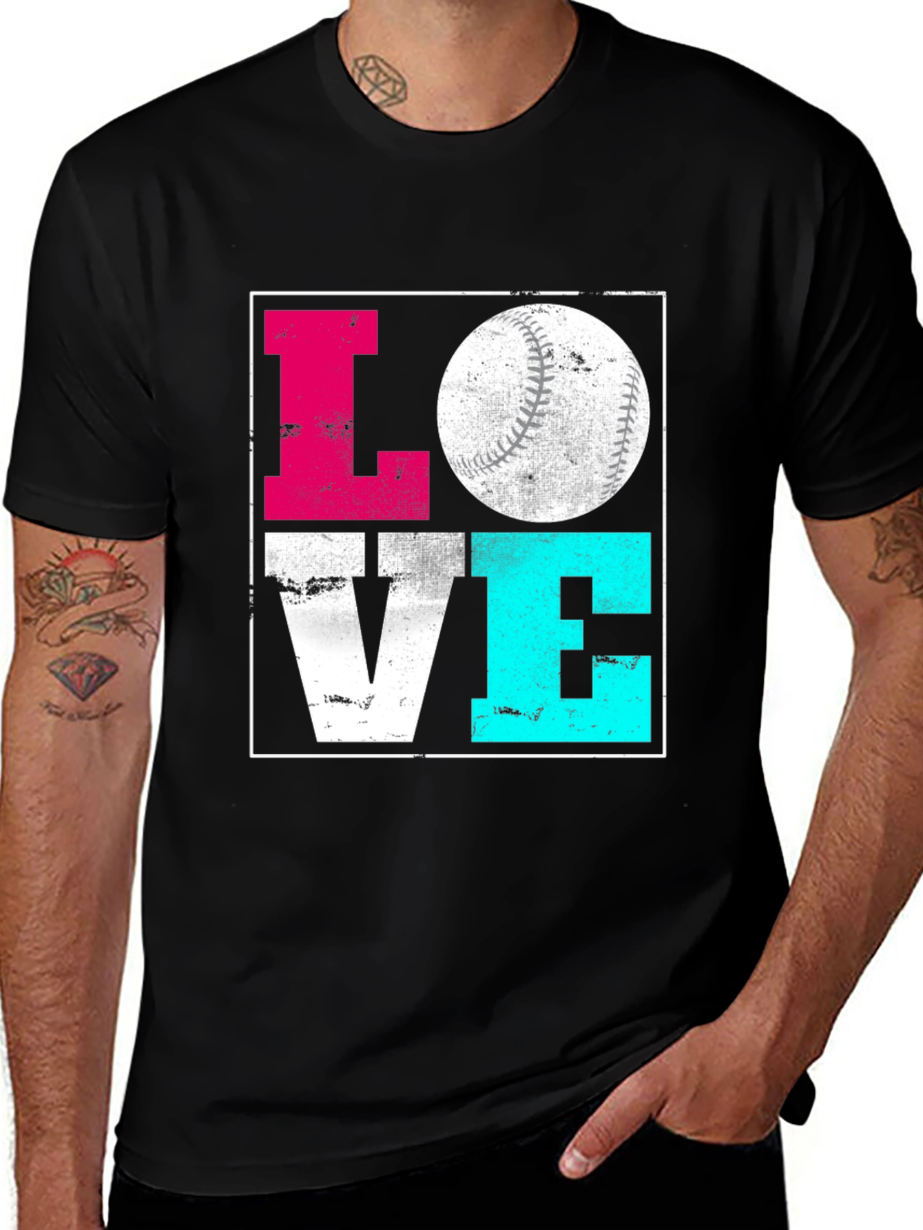Variant 18 of Baseball Love Graphic T-Shirt