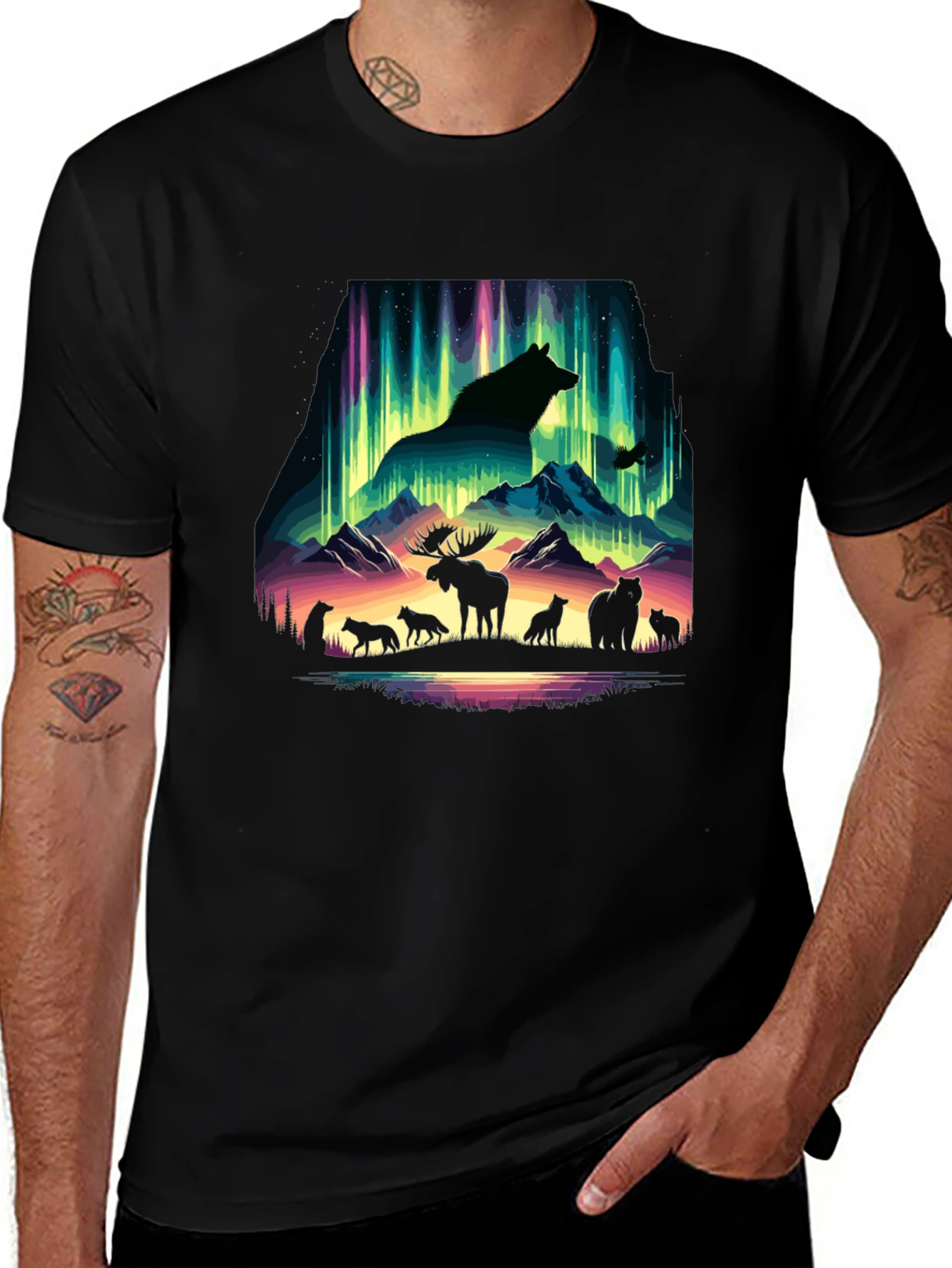 Aurora Animal Silhouette T-Shirt