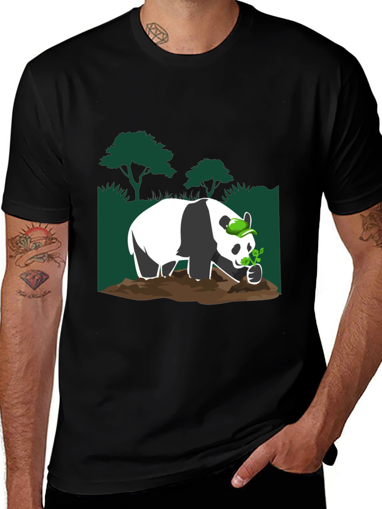 Variant 25 of Panda Planting T-Shirt