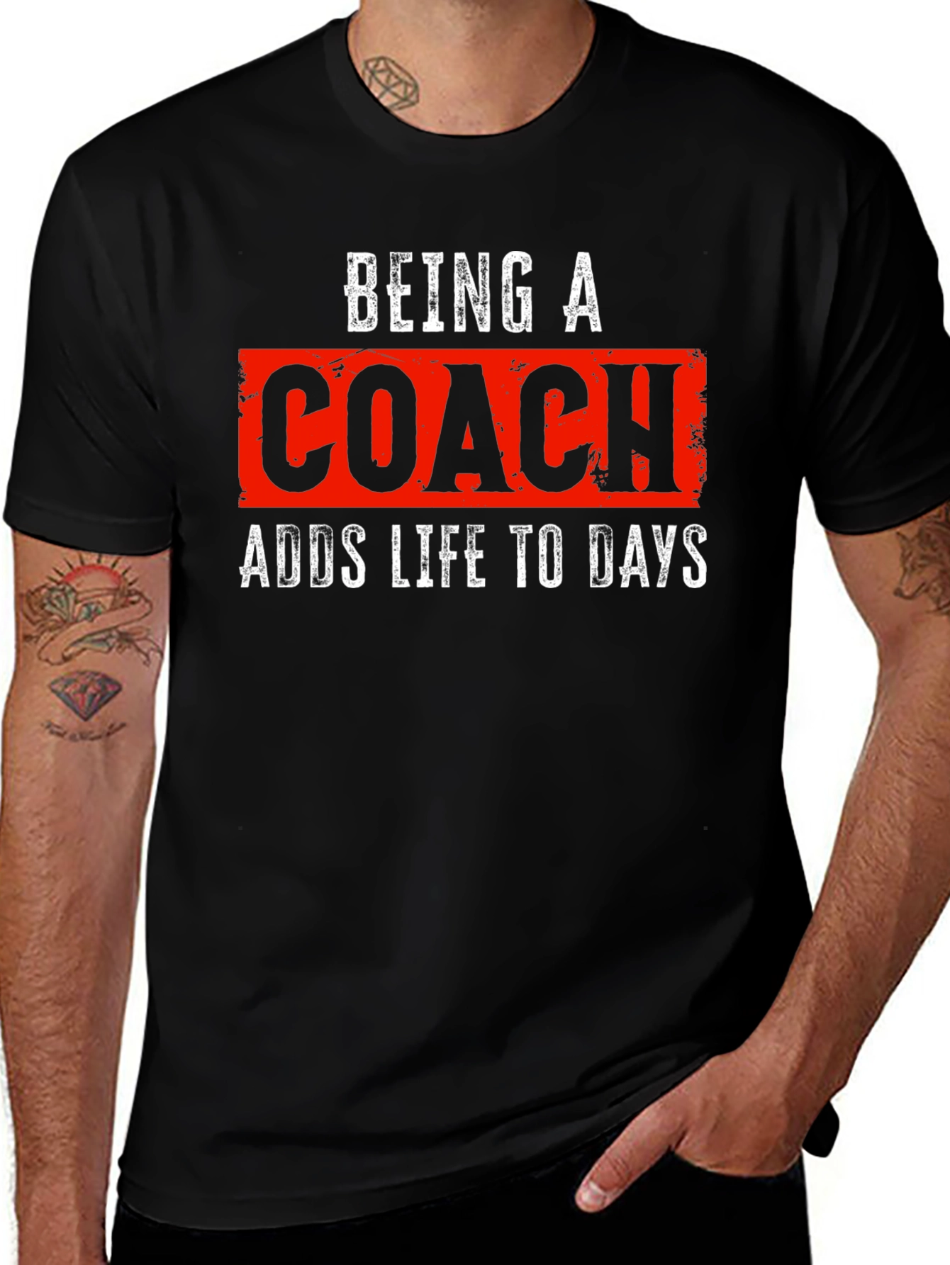 Variant 17 of Being A Coach Adds Life To Days T-Shirt