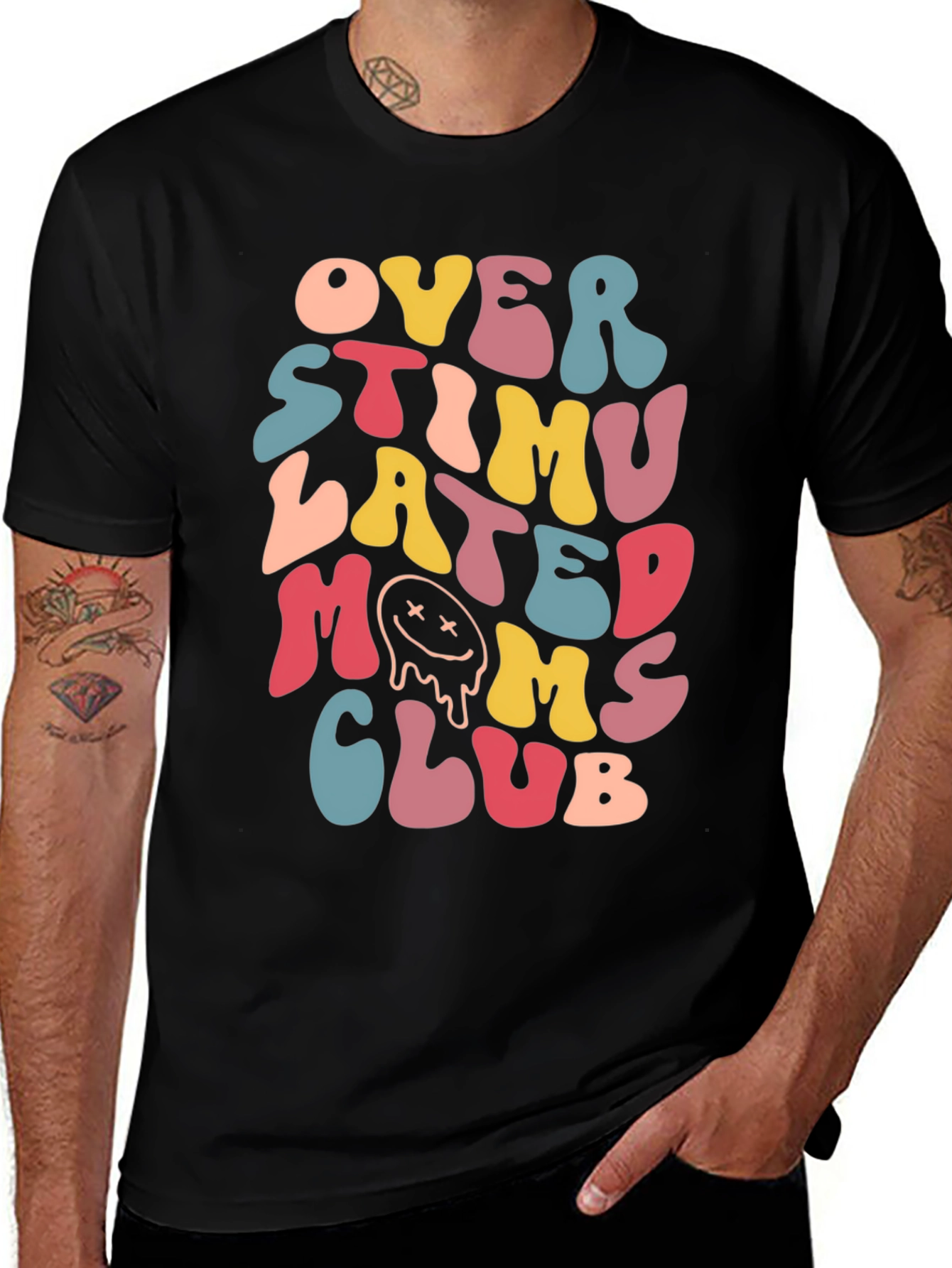 Variant 14 of Overstimulated Moms Club T-Shirt