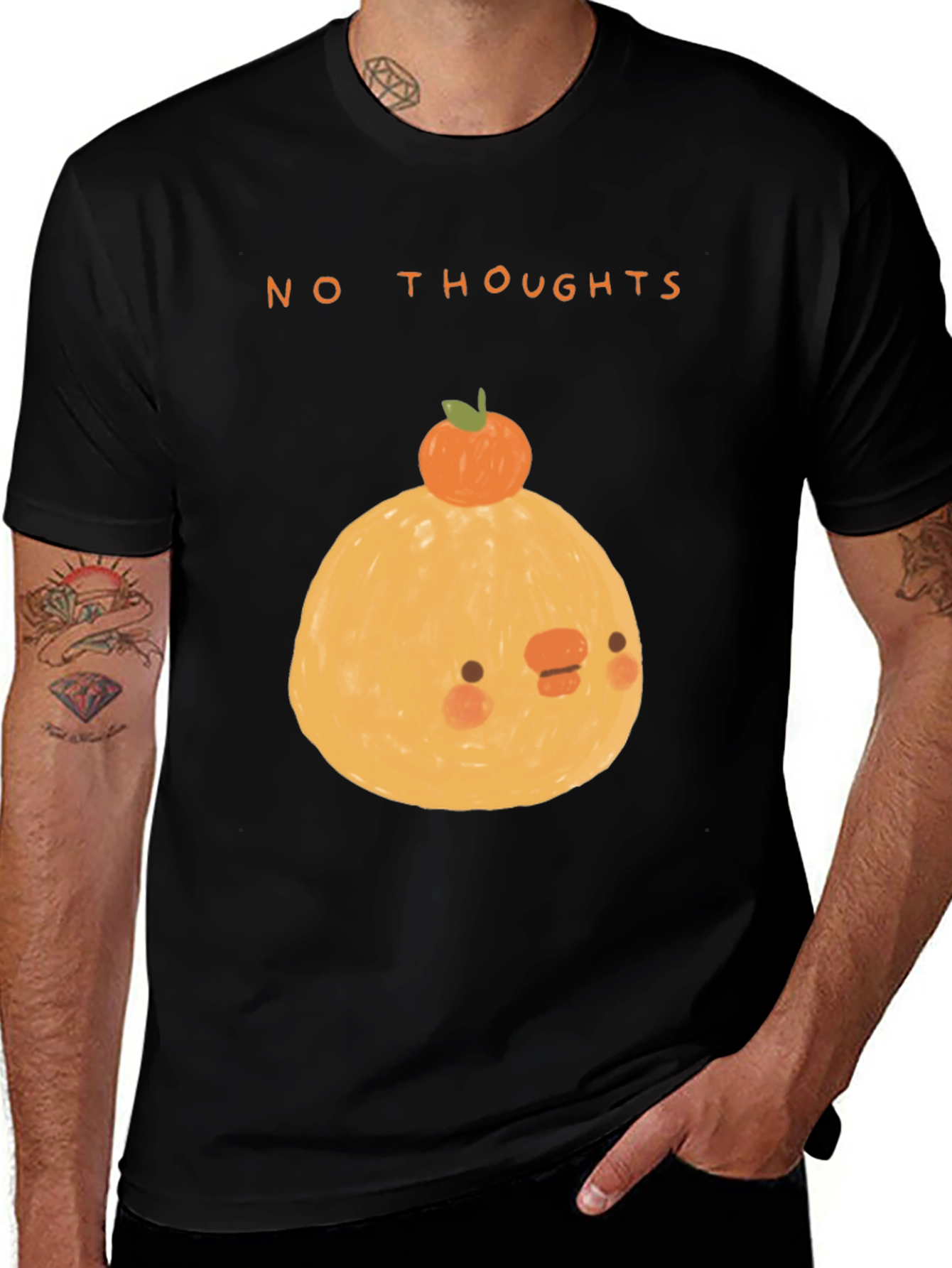 Variant 8 of No Thoughts Graphic Tee - Cute Kawaii Style
