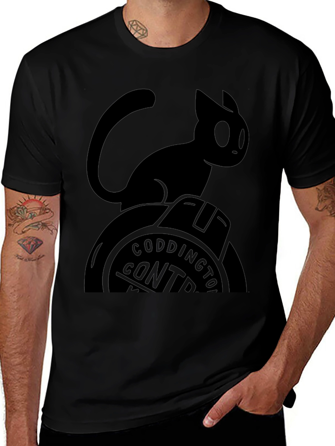 Variant 20 of Black Cat Coddington Control T-Shirt