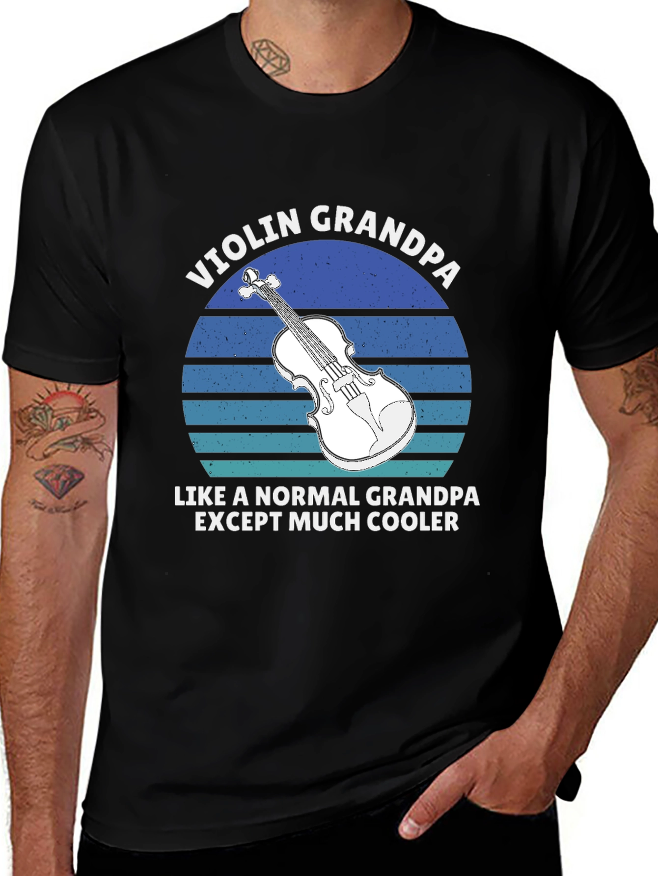 Variant 26 of Violin Grandpa T-Shirt - Cool Musician Tee