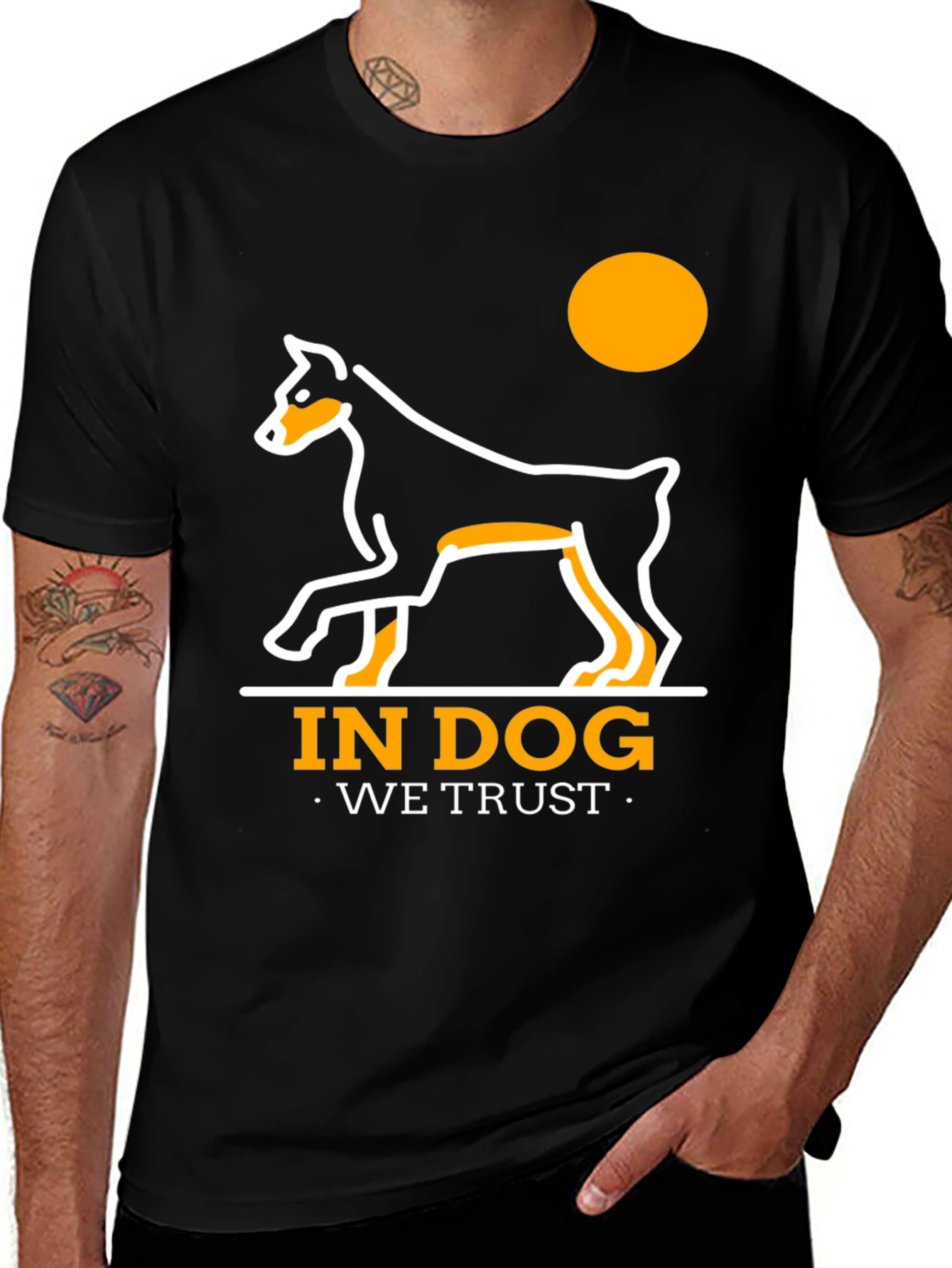 Variant 14 of In Dog We Trust T-Shirt - Black