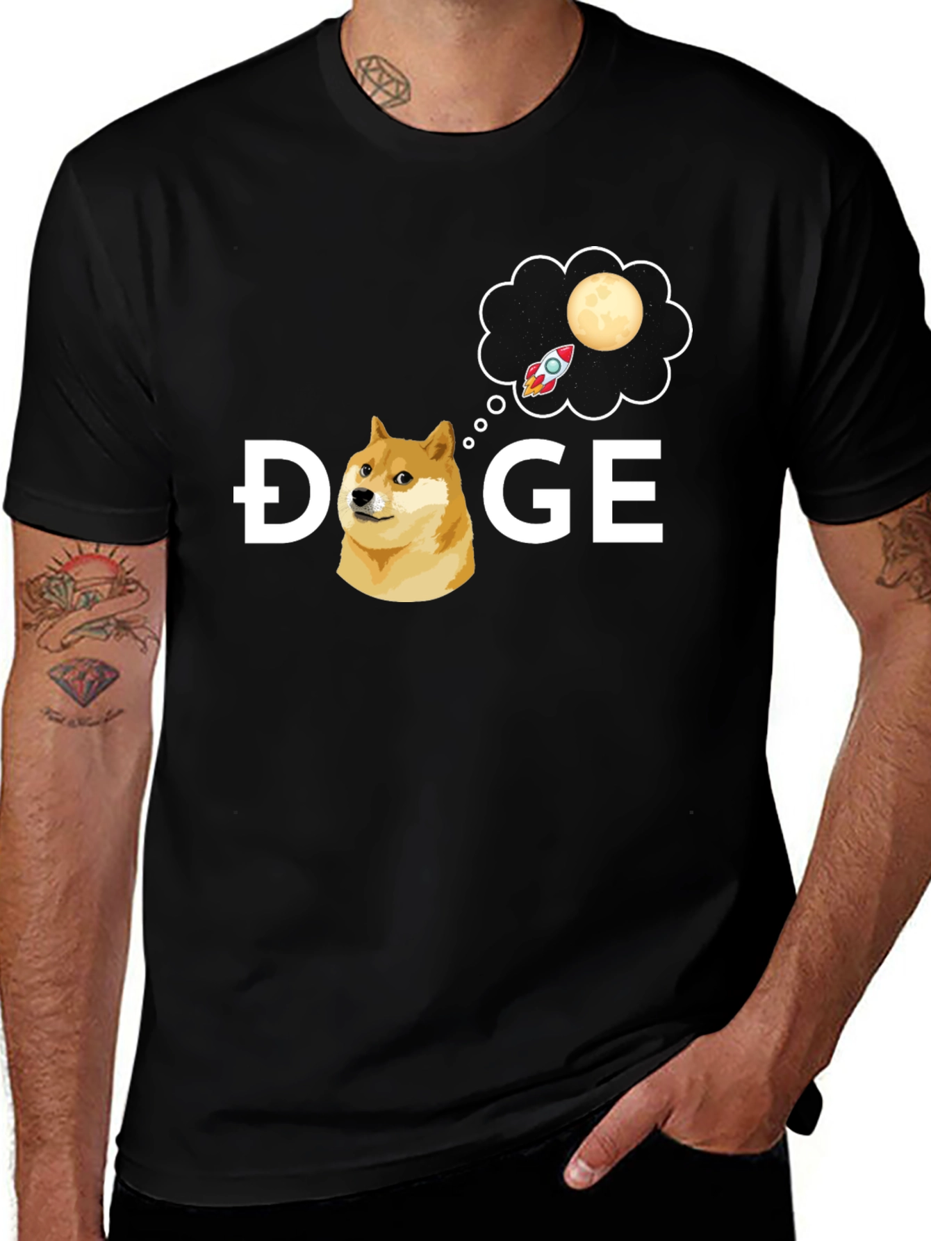 Doge to the Moon T-Shirt - Crypto Meme Tee