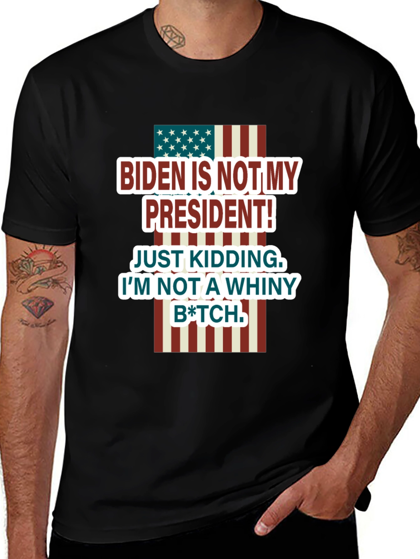 Variant 6 of Biden Not My President Graphic Tee