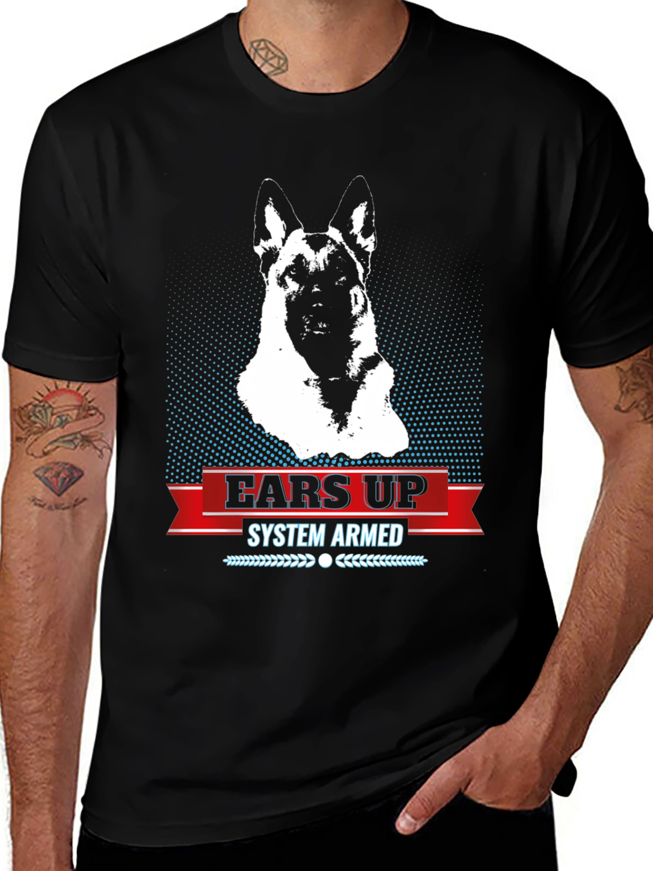 Variant 8 of Ears Up System Armed Graphic T-Shirt