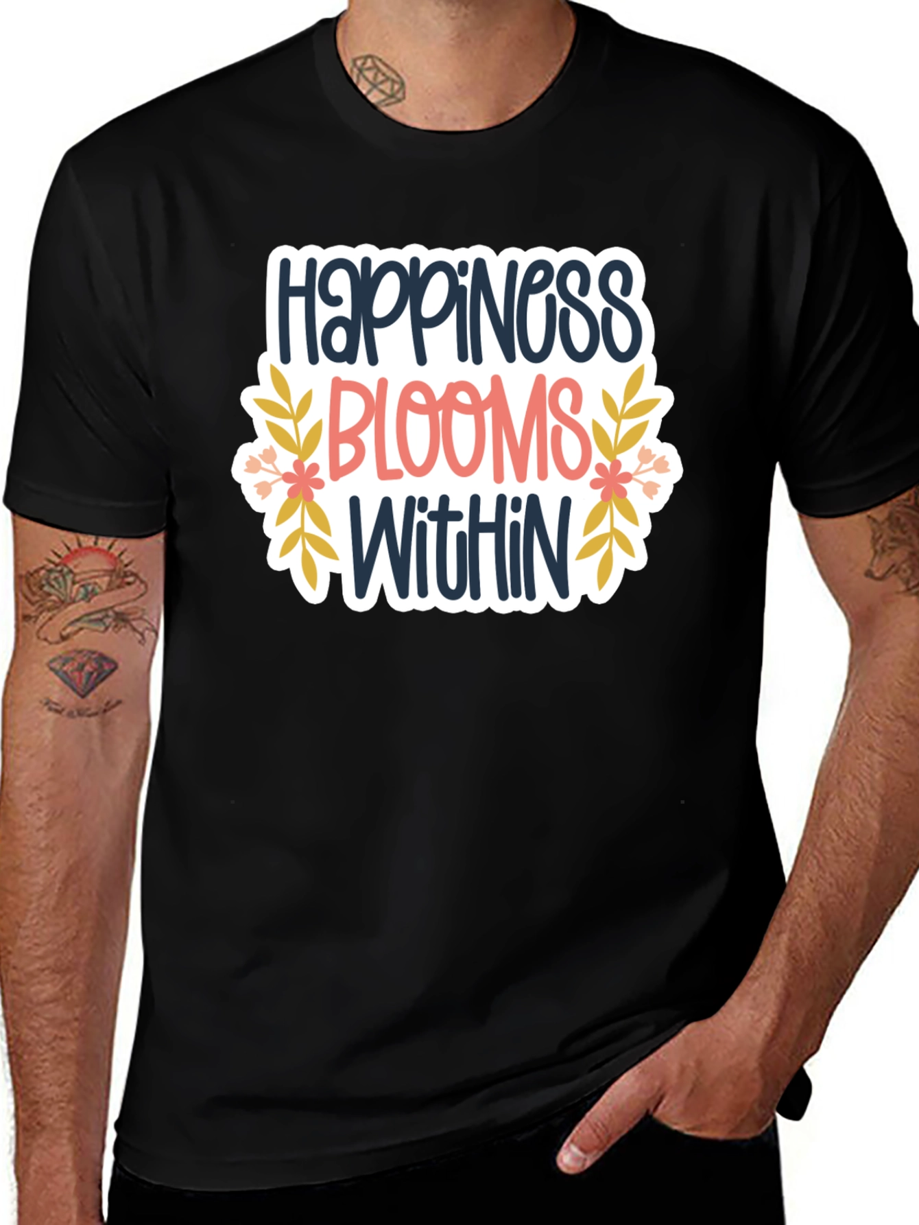Variant 28 of Happiness Blooms Within T-Shirt