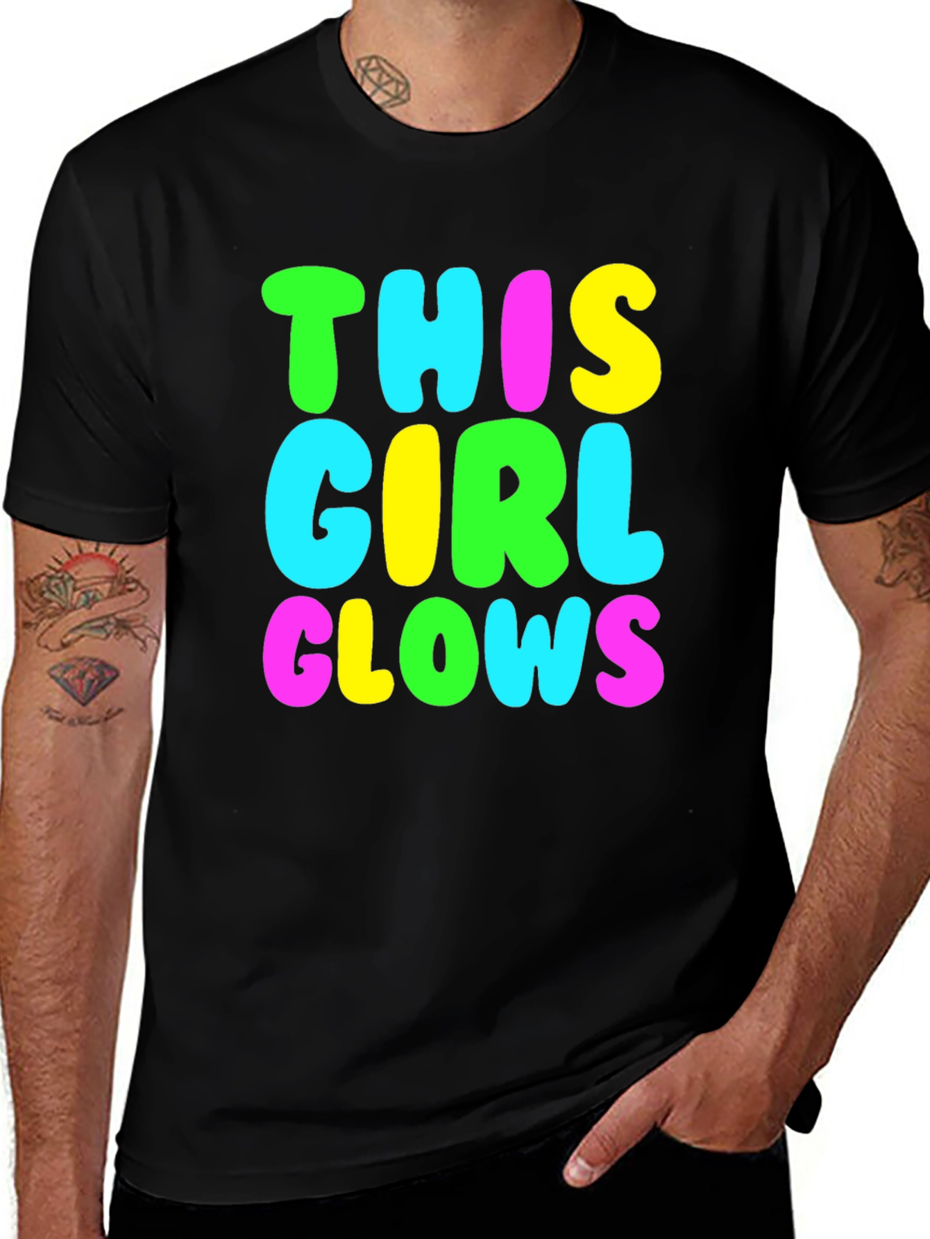 Variant 17 of This Girl Glows Graphic T-Shirt