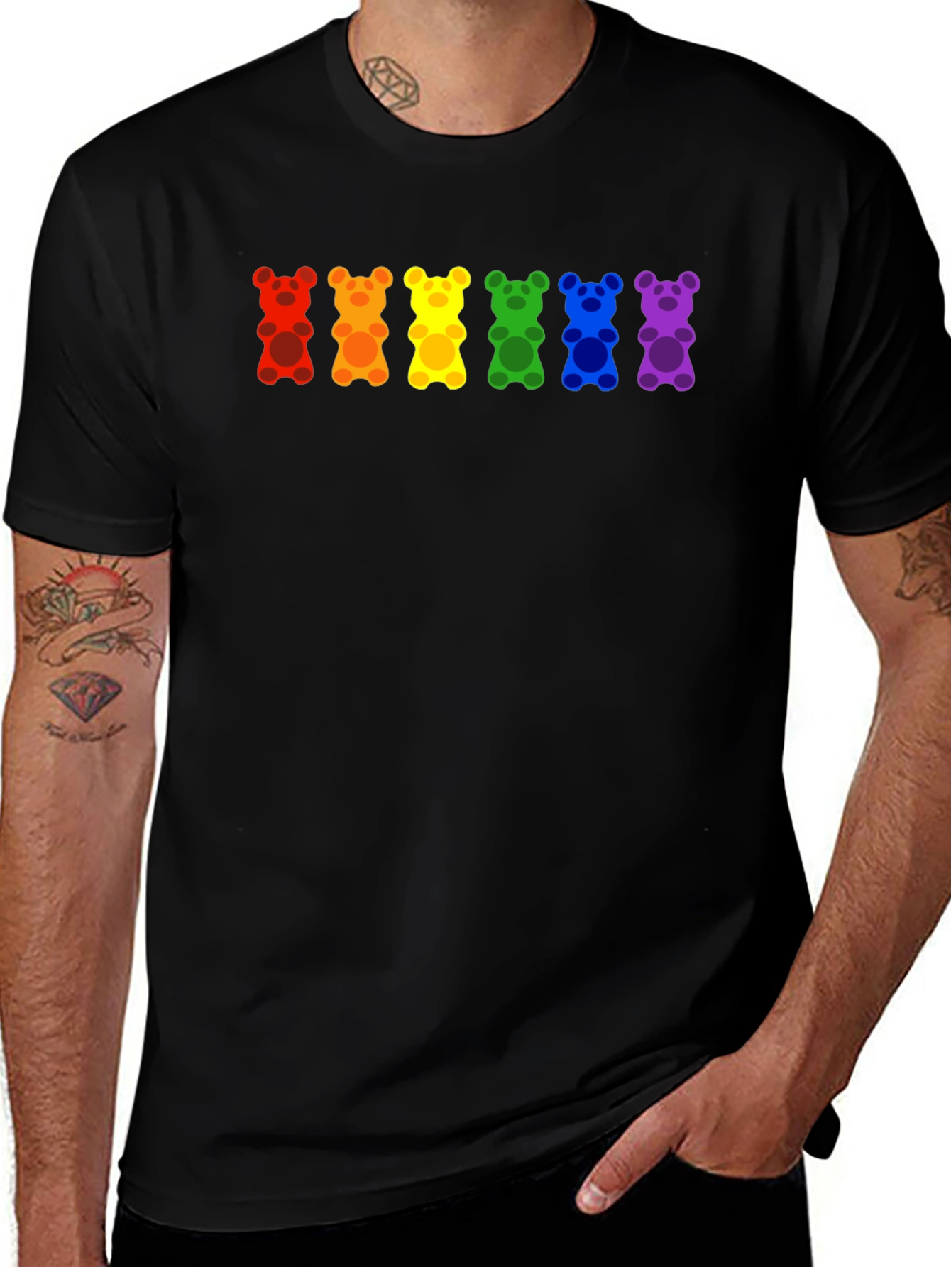 Variant 27 of Rainbow Gummy Bear Pride T-Shirt