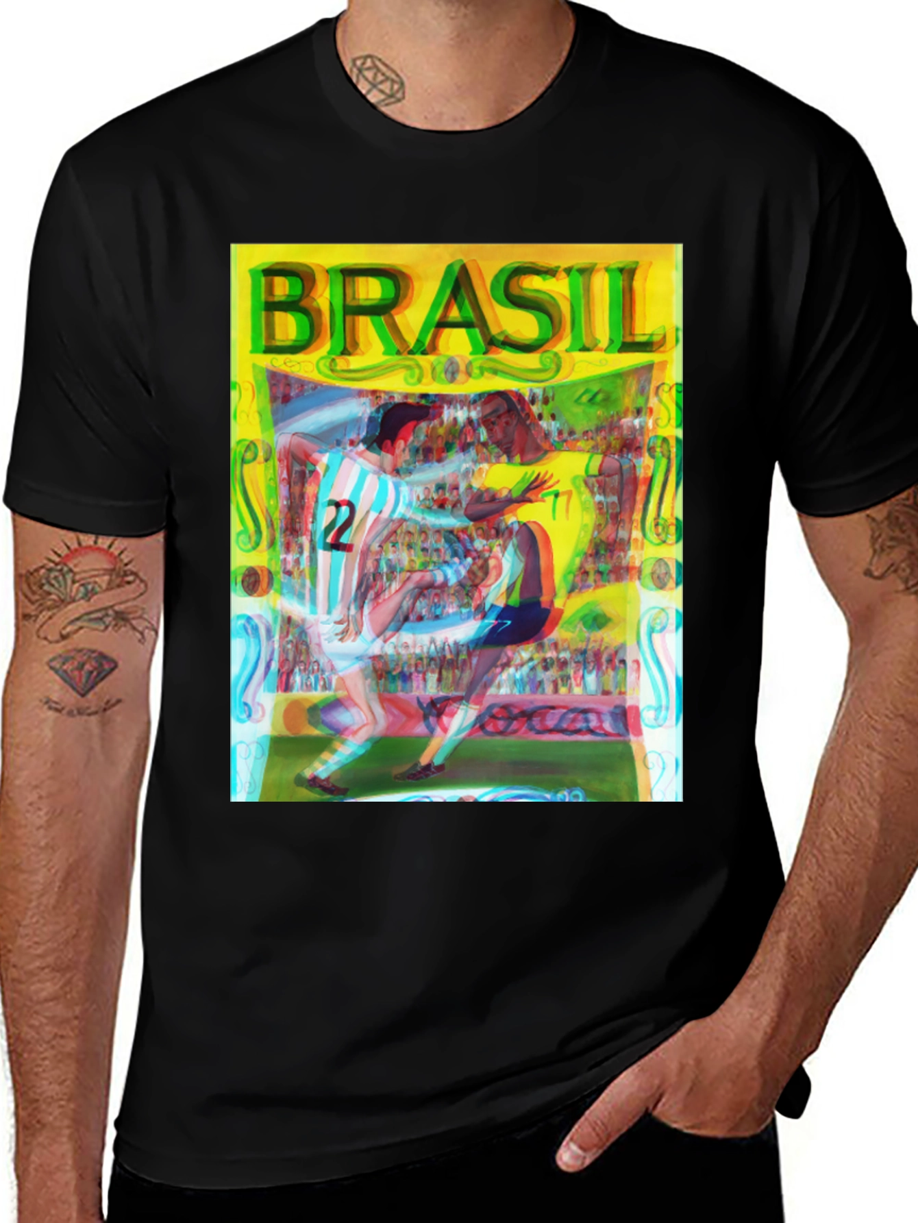 Brasil Soccer T-Shirt: Vintage Football Graphic Tee