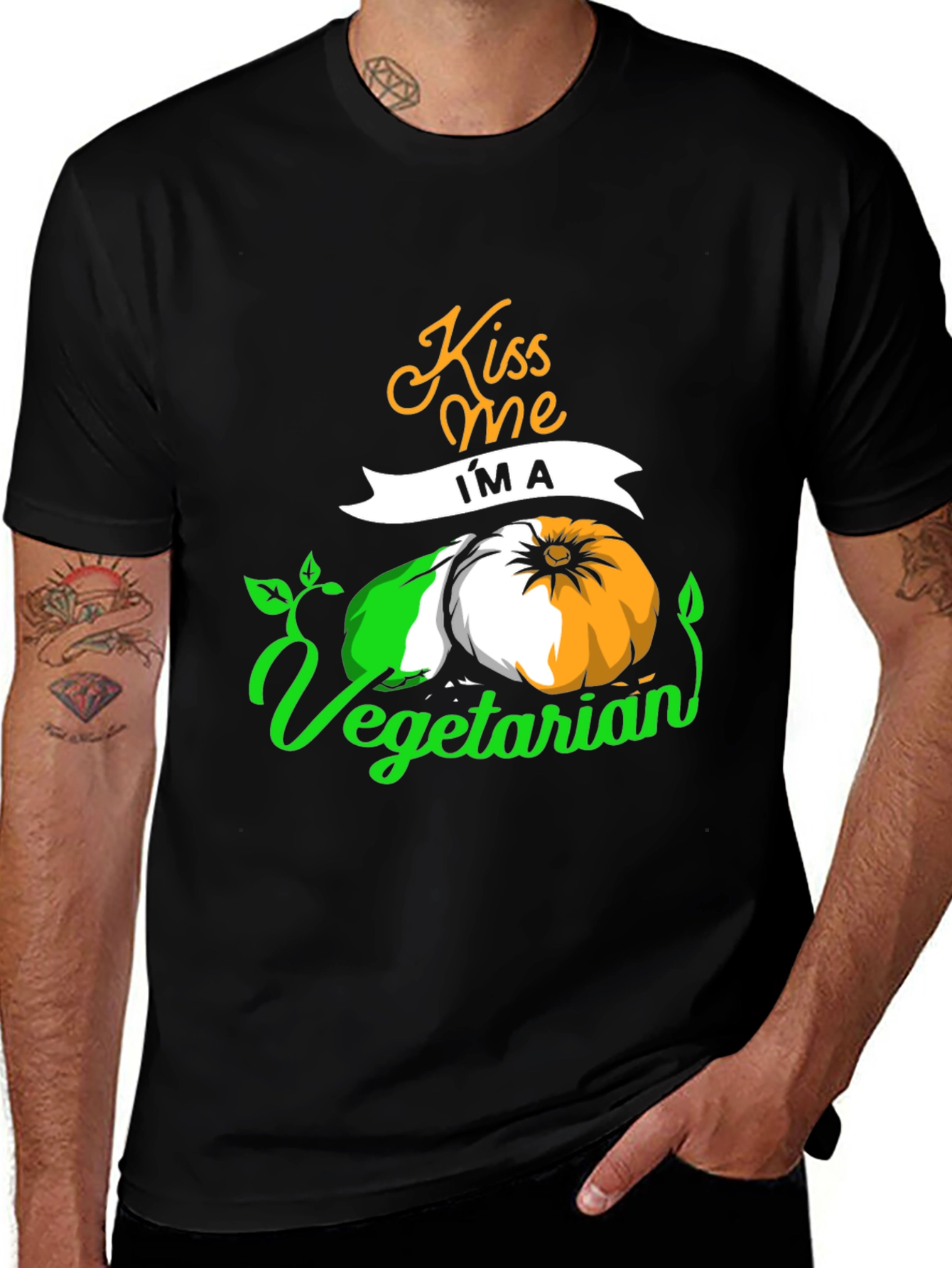 Variant 11 of Kiss Me I'm a Vegetarian T-Shirt