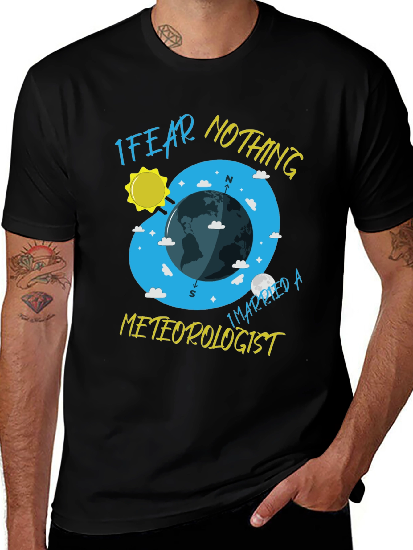 Variant 10 of I Fear Nothing, I Married a Meteorologist T-Shirt