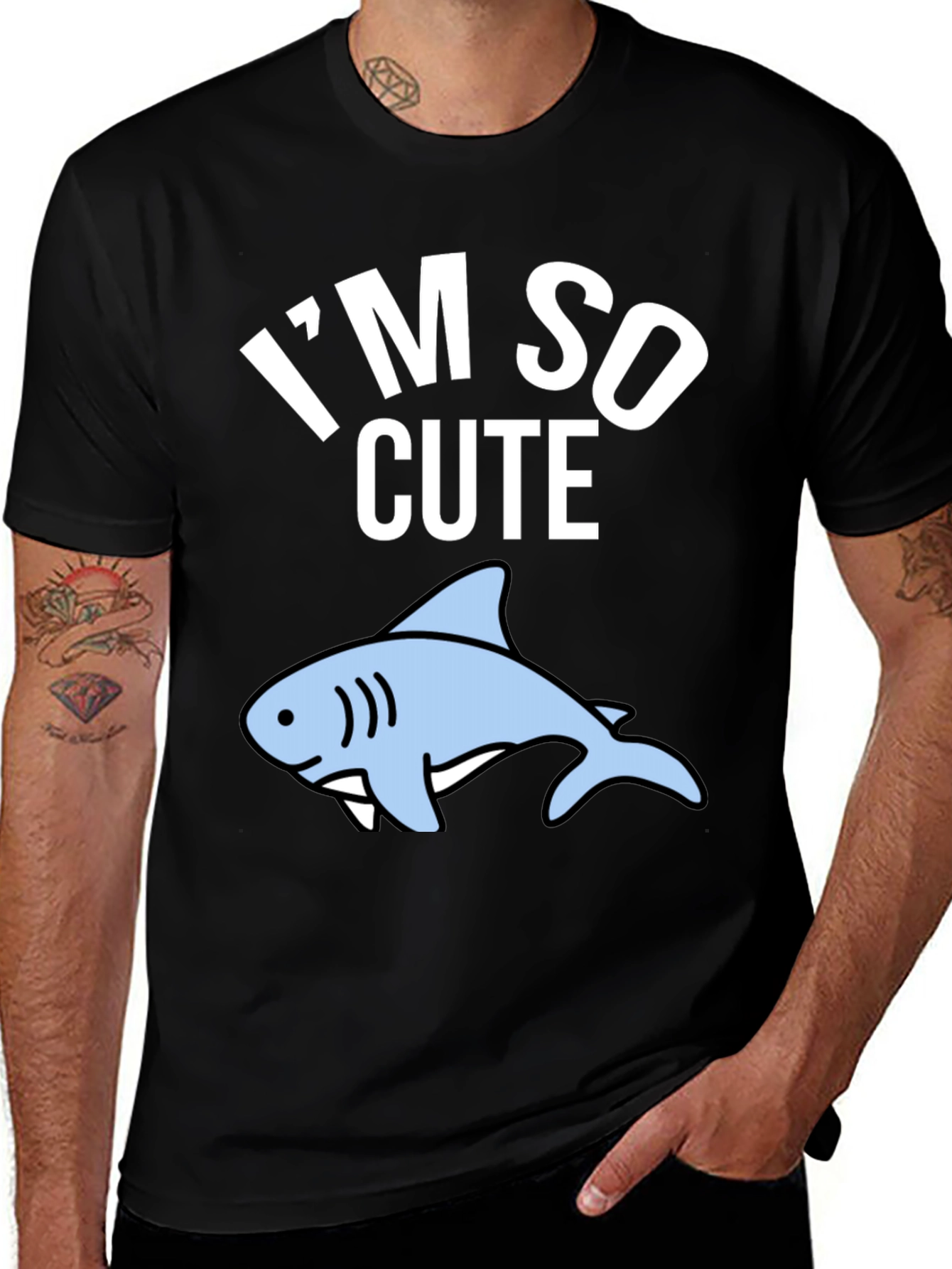 Variant 9 of I'm So Cute Shark Graphic T-Shirt