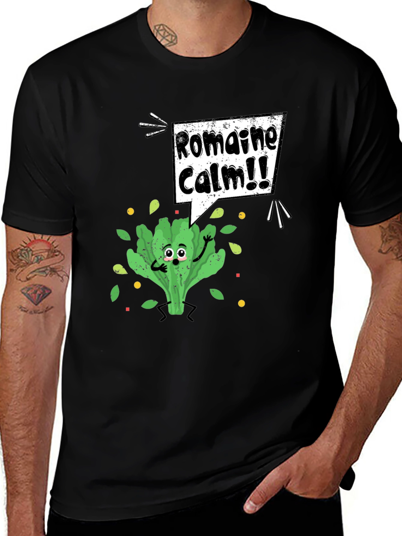 Variant 8 of Romaine Calm Pun T-Shirt
