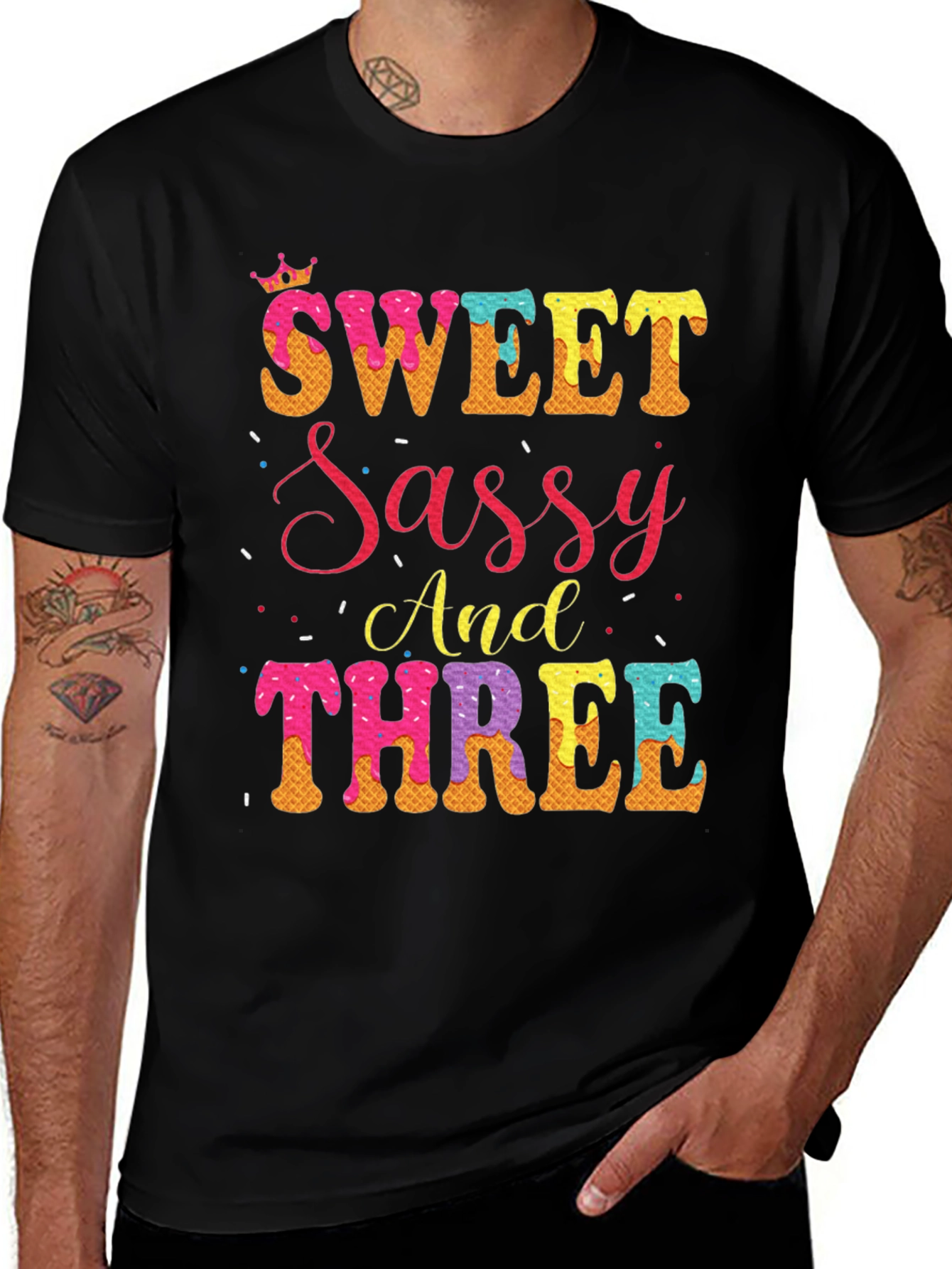 Black Sweet Sassy And Three T-Shirt main image