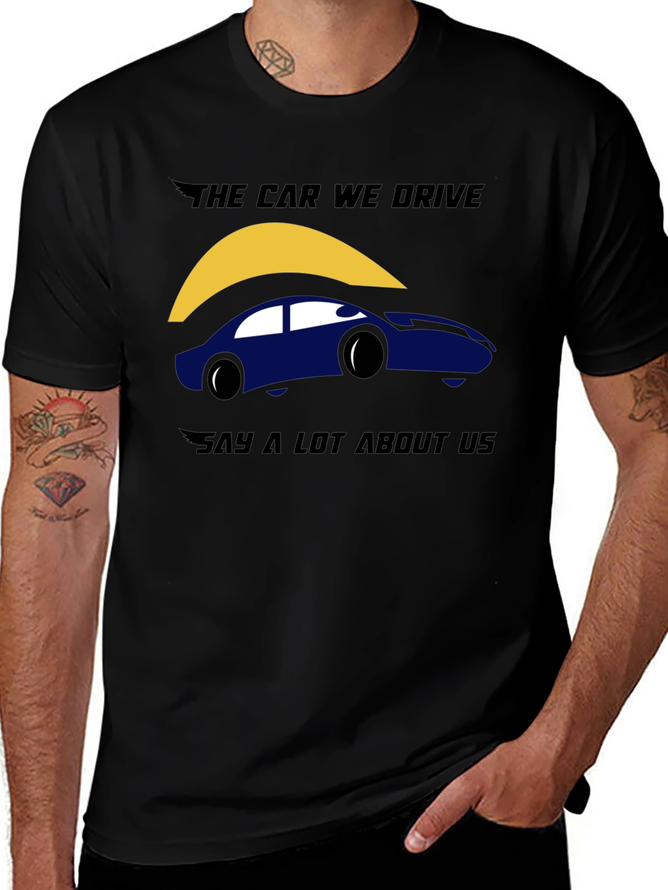 Variant 9 of The Car We Drive Graphic T-Shirt - Black