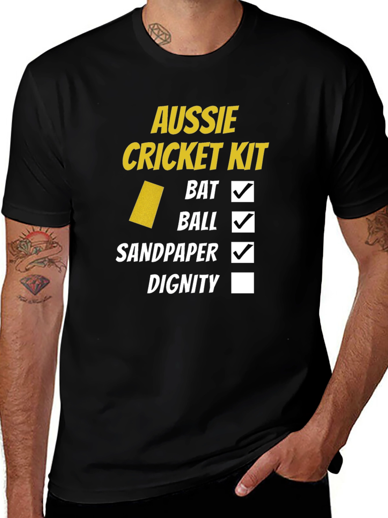 Aussie Cricket Kit T-Shirt - Funny Australian Humor Tee
