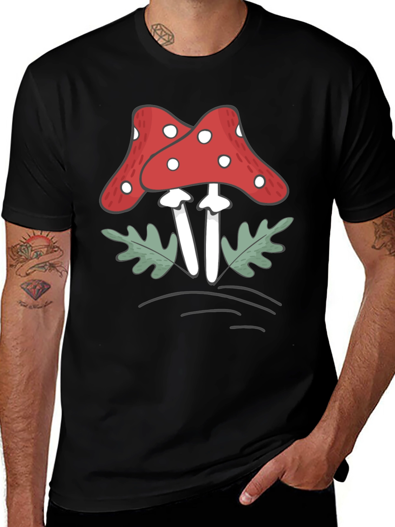 Variant 7 of Mushroom Graphic Tee - Funky & Fun