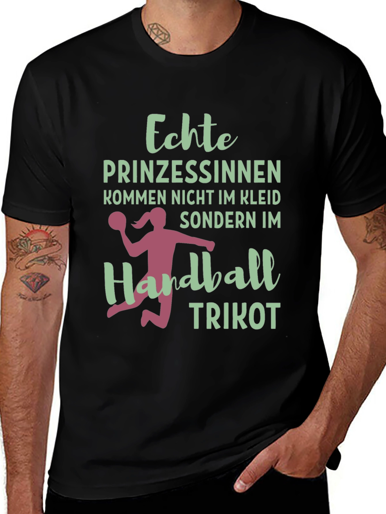 Variant 18 of Echte Prinzessinnen Handball T-Shirt