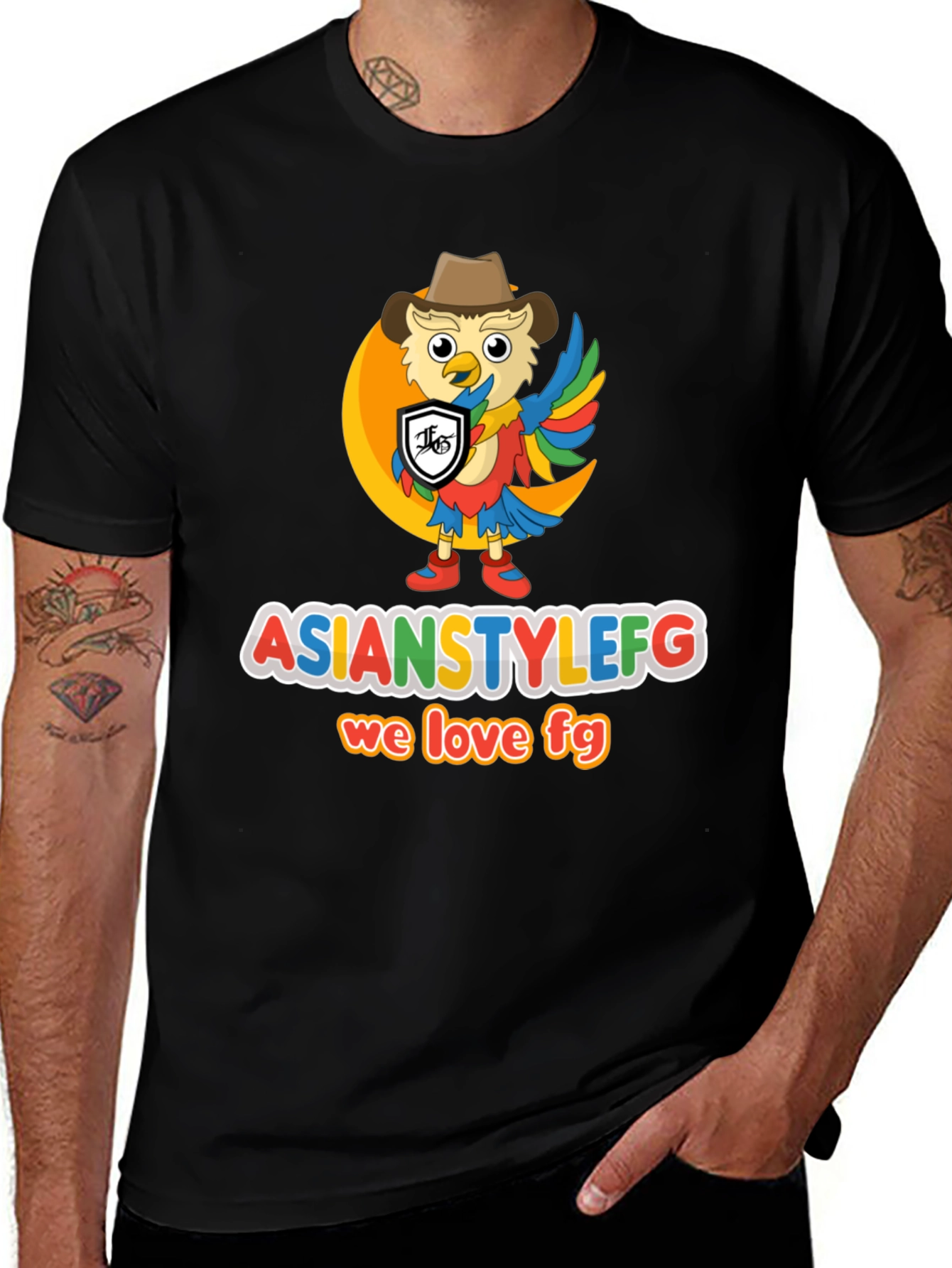 Fun Owl Cartoon T-Shirt - Asianstylefg Love FG!