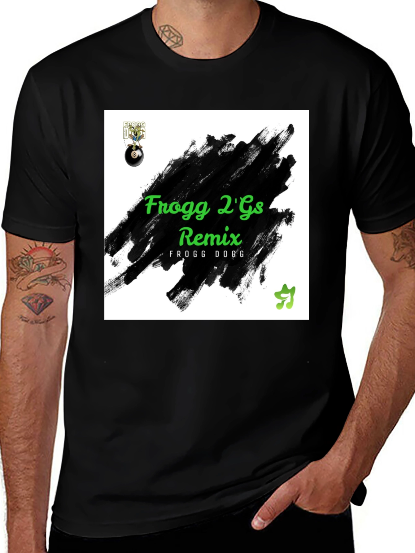 Variant 9 of Frogg 2'Gs Remix Black Cotton T-Shirt