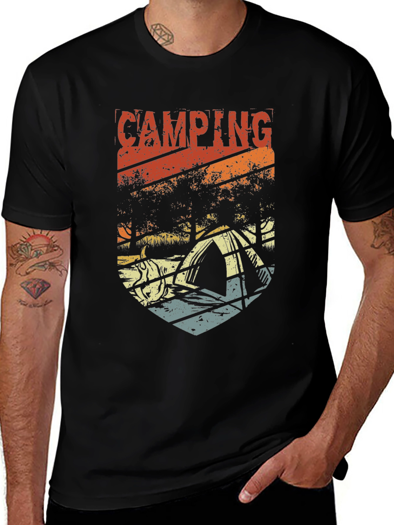 Variant 13 of Camping Graphic Tee - Retro Adventure Shirt